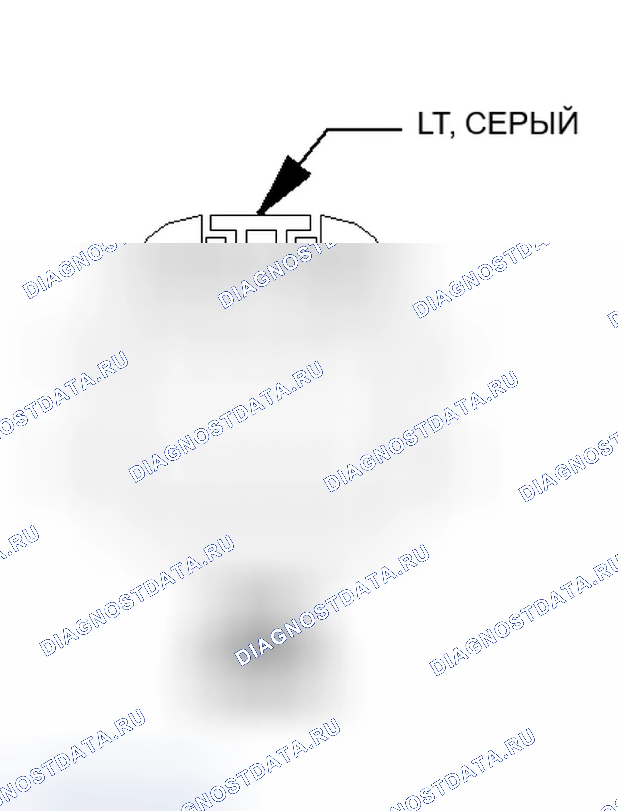 Рис. 26: Вид с торца разъема стороны кузова (хэтчбек) (C304). Dodge Magnum I