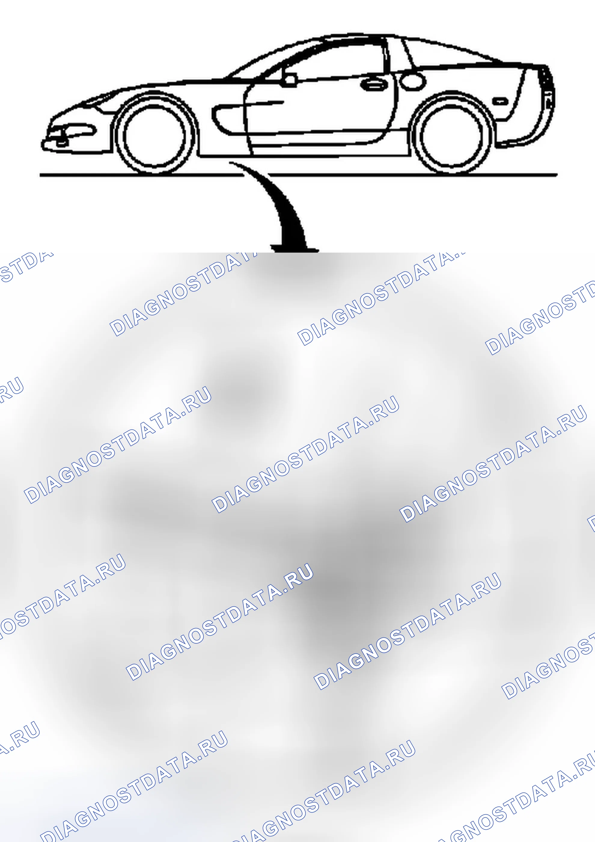 Рис. 2: Передние подъемные колодки. Chevrolet Corvette C6