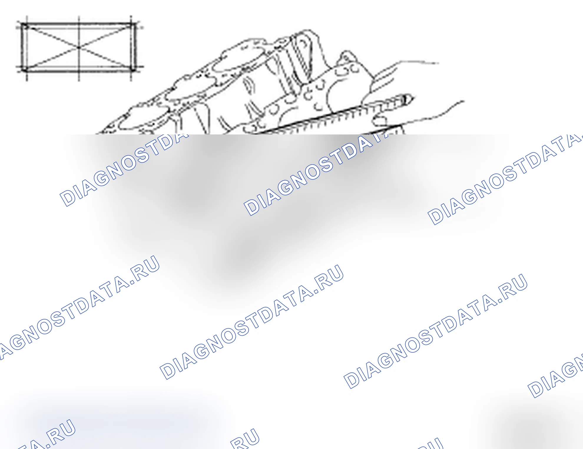 Рис. 413: БЛОК ЦИЛИНДРОВ. Hyundai Santa Fe II