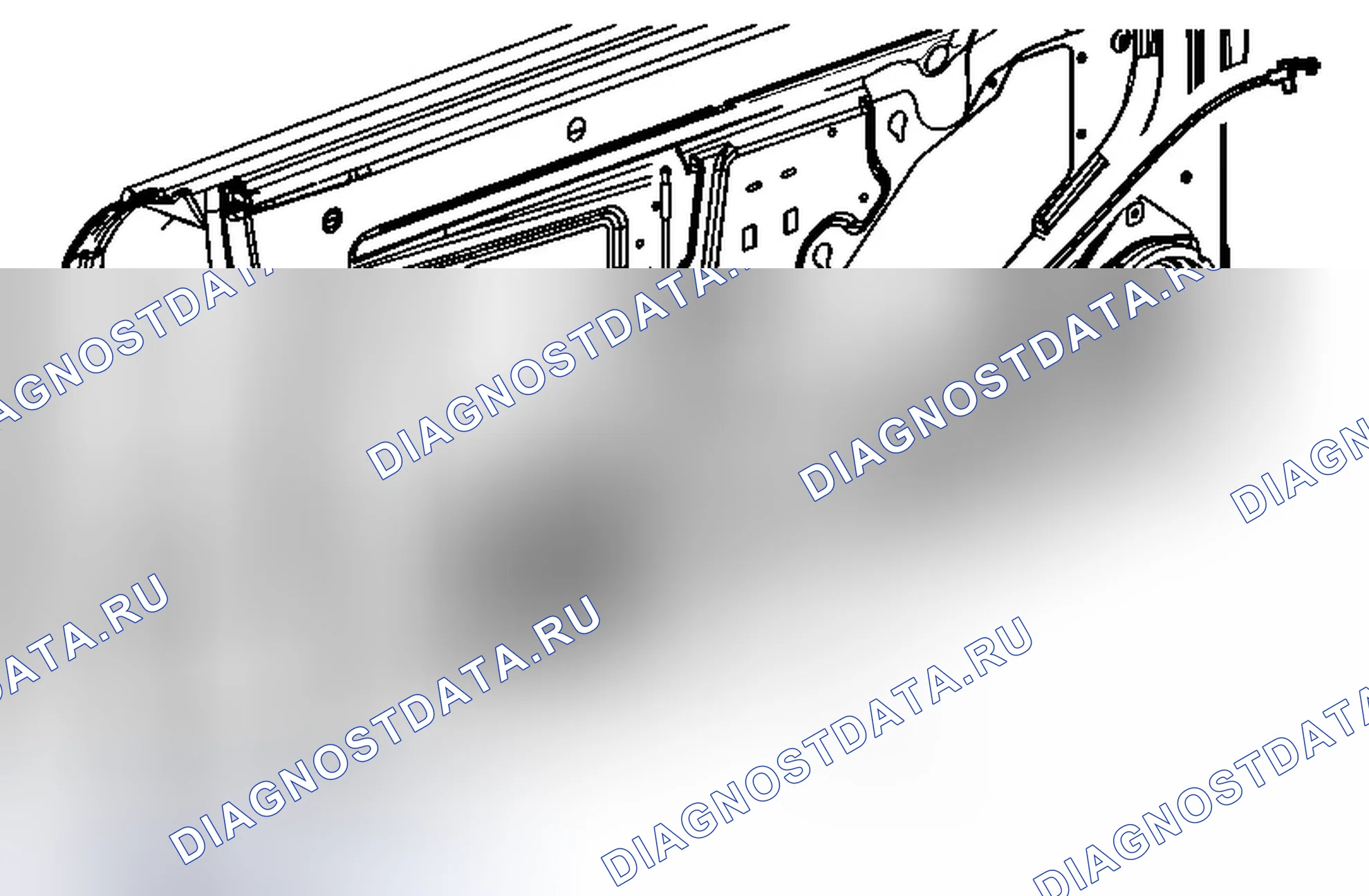 Рис. 9: Замена кабеля внутренней ручки передней боковой двери. Chevrolet HHR I