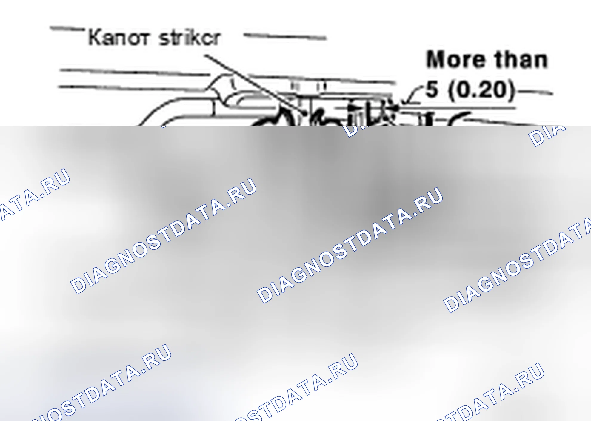 Рис. 398: РЕГУЛИРОВКА ЗАМКА КАПОТА. Honda N-VAN I