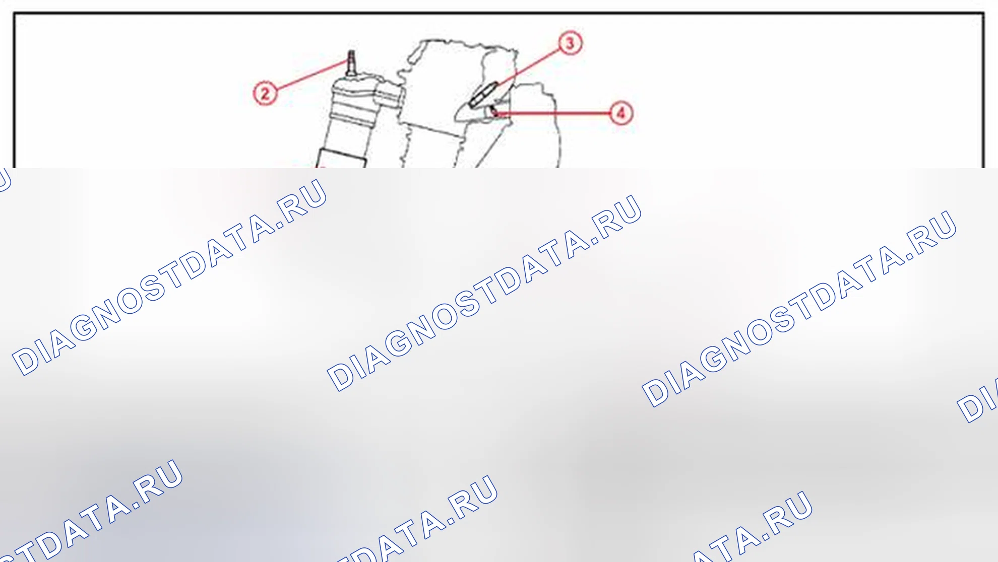 Рис. 24: Идентификация датчиков A/F и O2-2AZ-FE PZEV. Toyota Highlander I