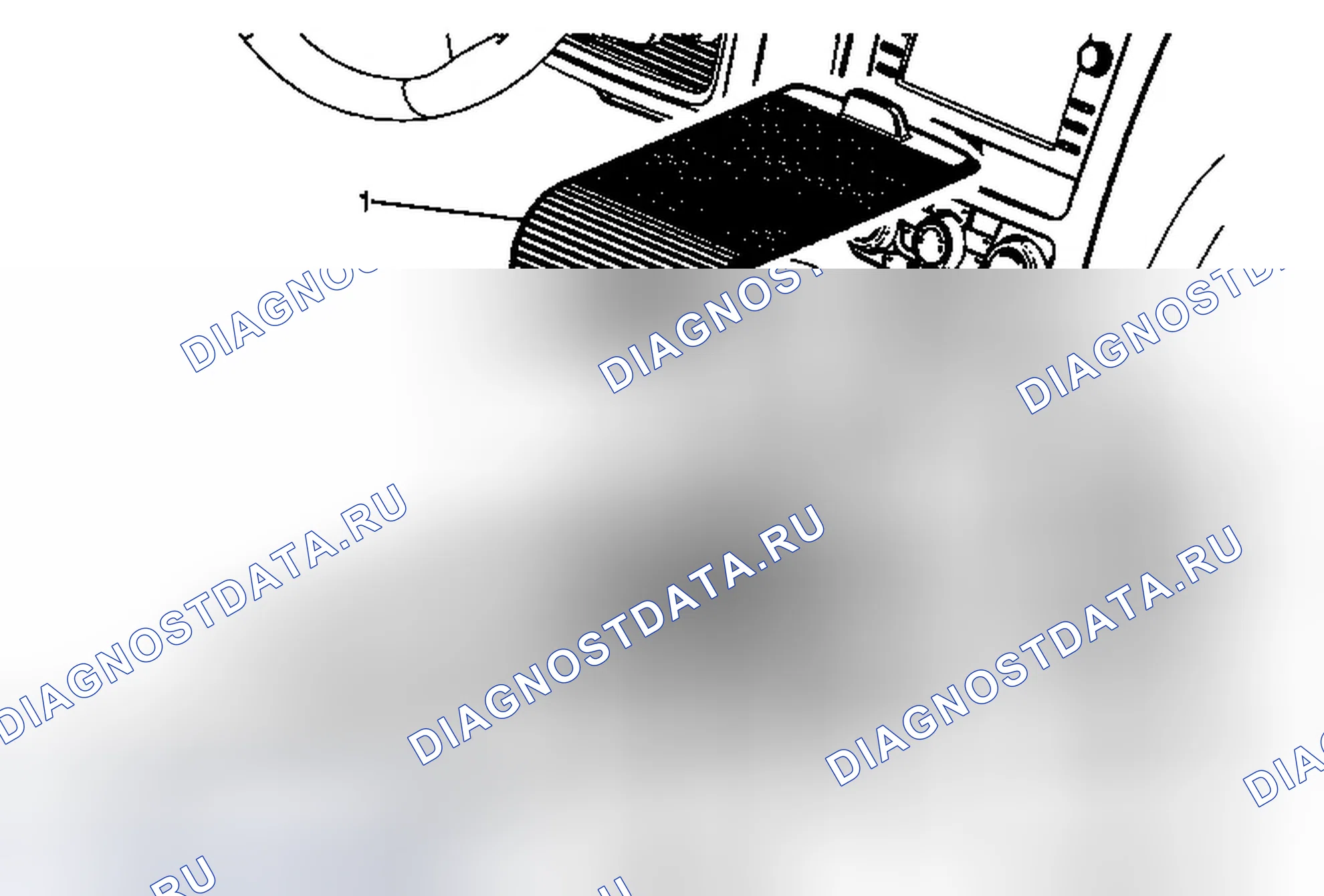 Рис. 212: Замена двери заднего отсека консоли переднего этажа. GMC Acadia I рестайлинг