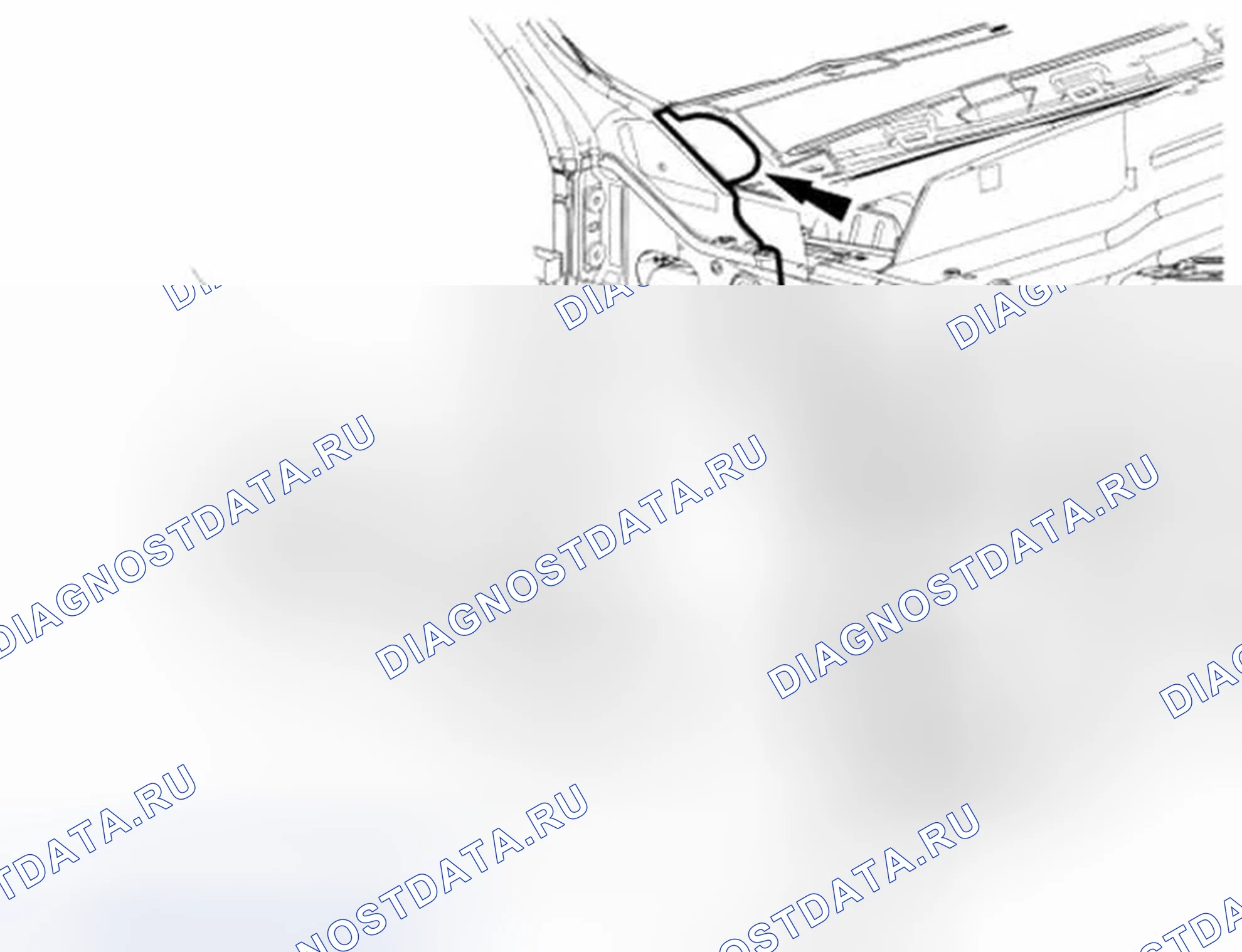 Рис. 49: стойка A. Ford Mustang V рестайлинг