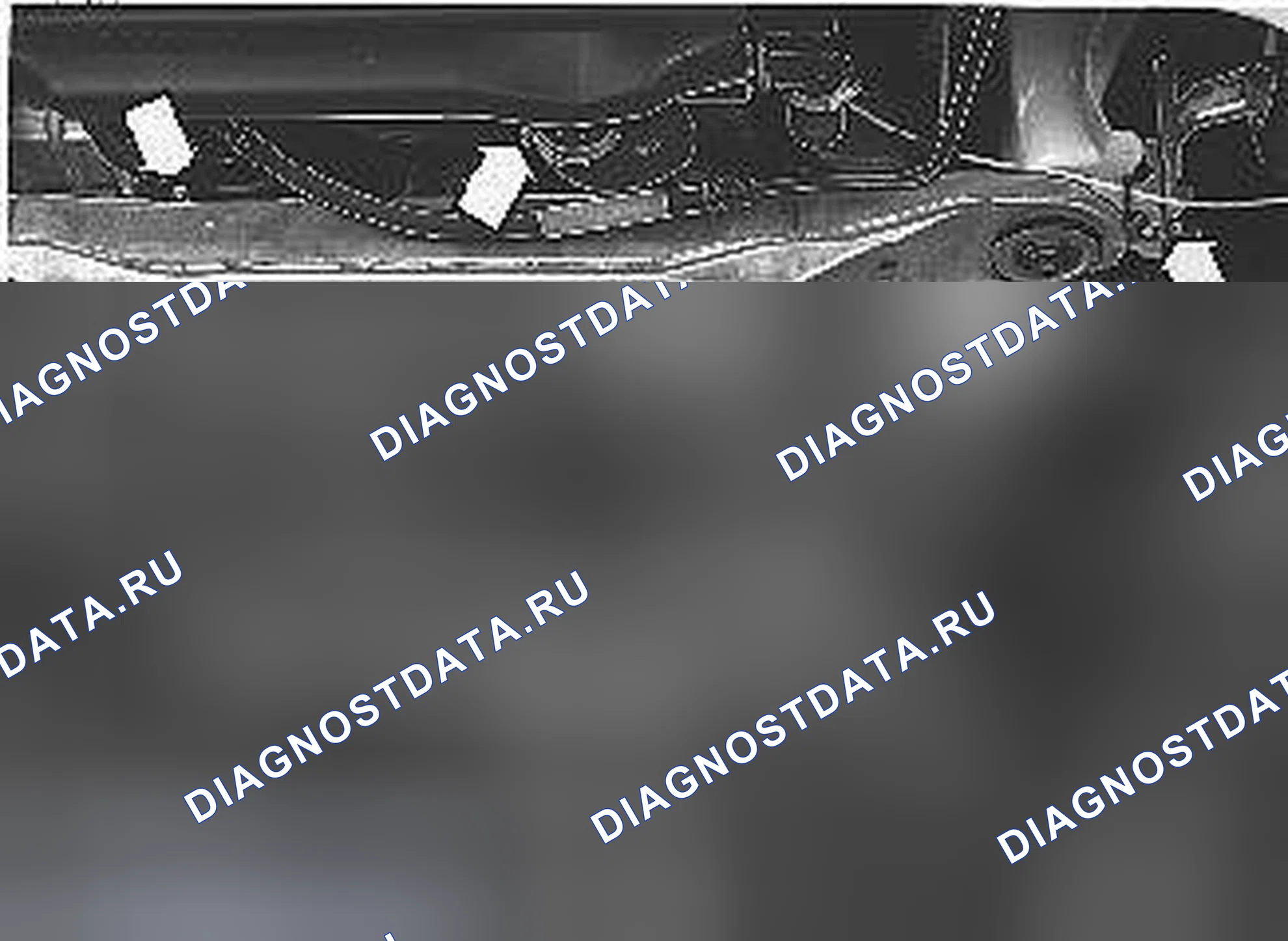 Рис. 615: Снятие крепежных винтов и держателей. Volvo C70 I