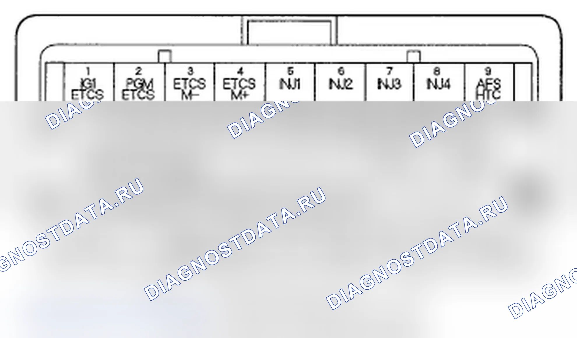 Рис. 23: Входы и выходы ИКМ разъема C (o) (44P). Acura RDX I