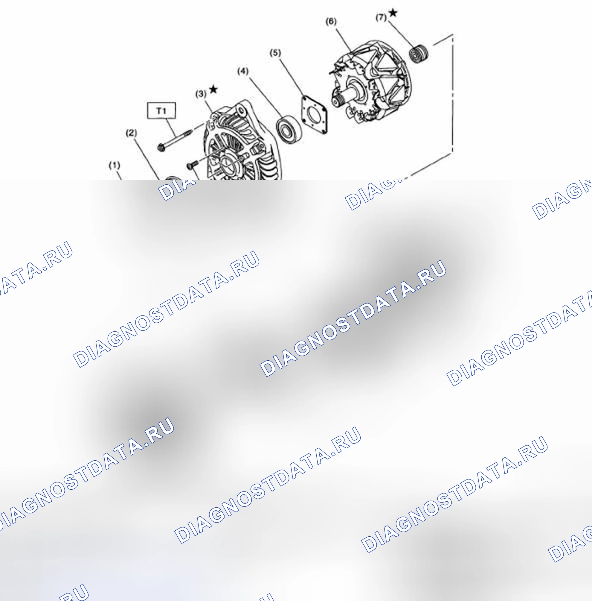 Рис. 4: ГЕНЕРАТОР. Subaru Outback BP рестайлинг