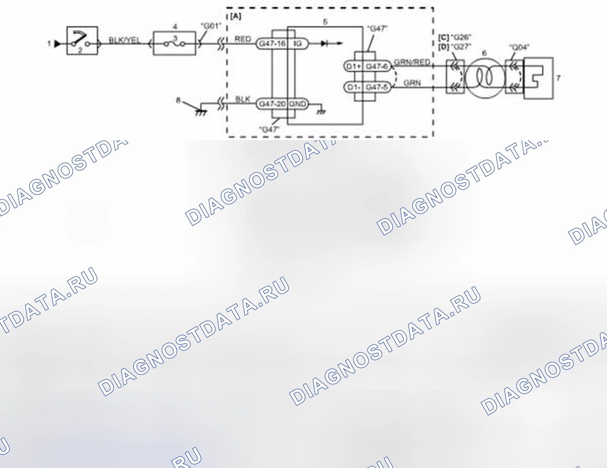 Рис. 197: электросхема. Suzuki Grand Vitara II рестайлинг 2