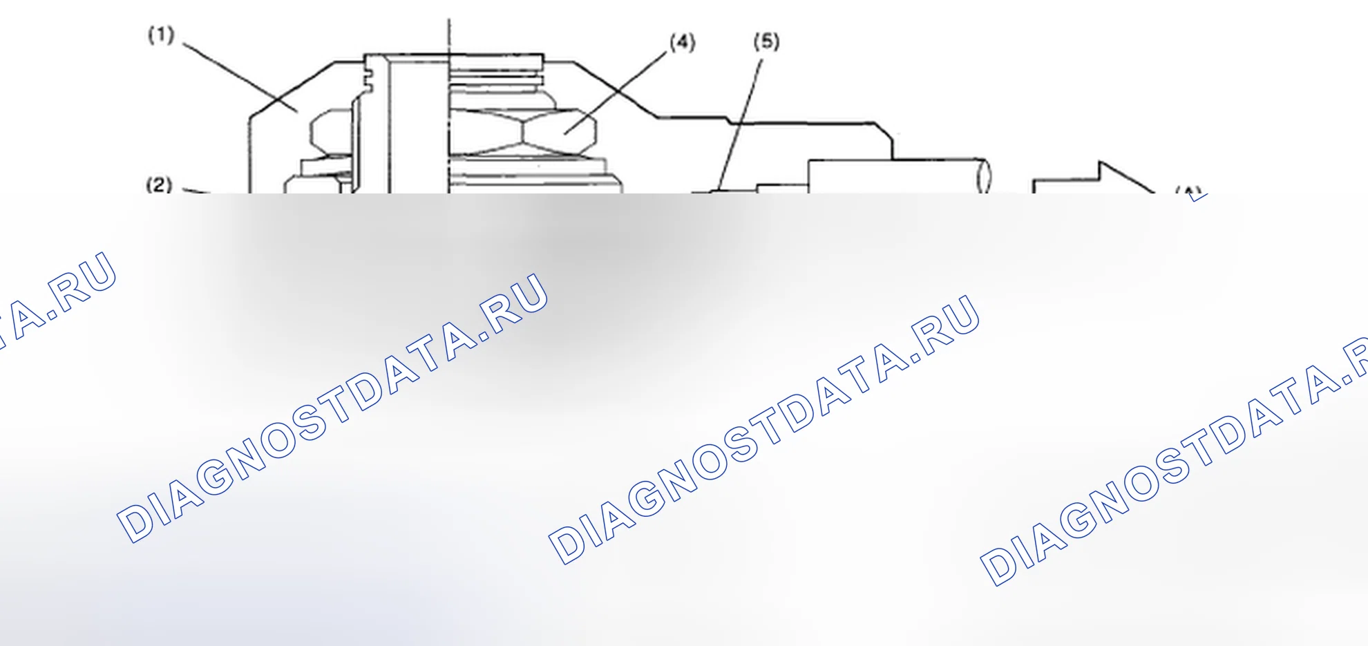 Рис. 47: Идентификация компонентов датчика детонации. Subaru Impreza GD/GC/GG рестайлинг 2