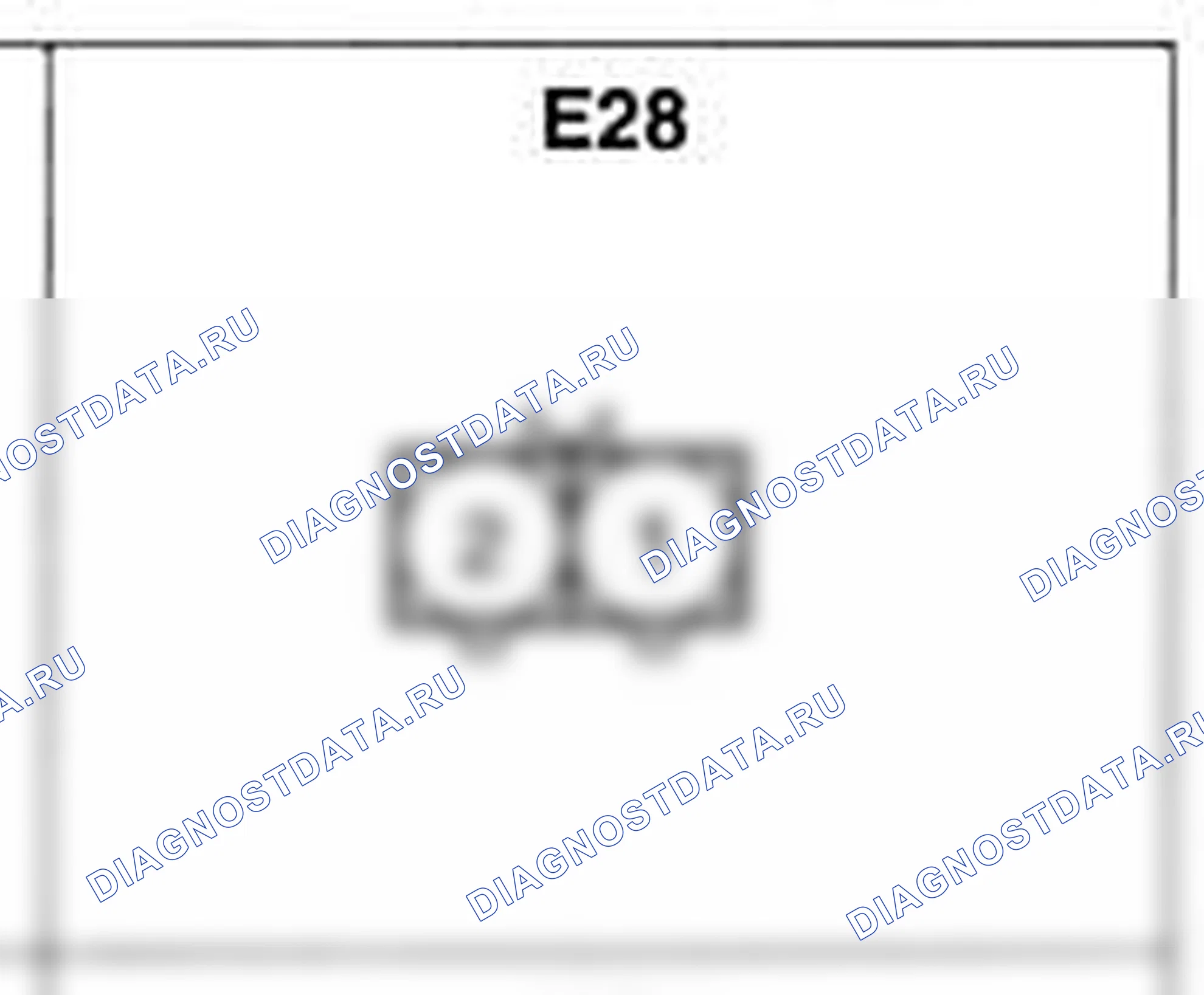 Распиновка разъёма E28 — жгута двигателя. Hyundai H-1 A1