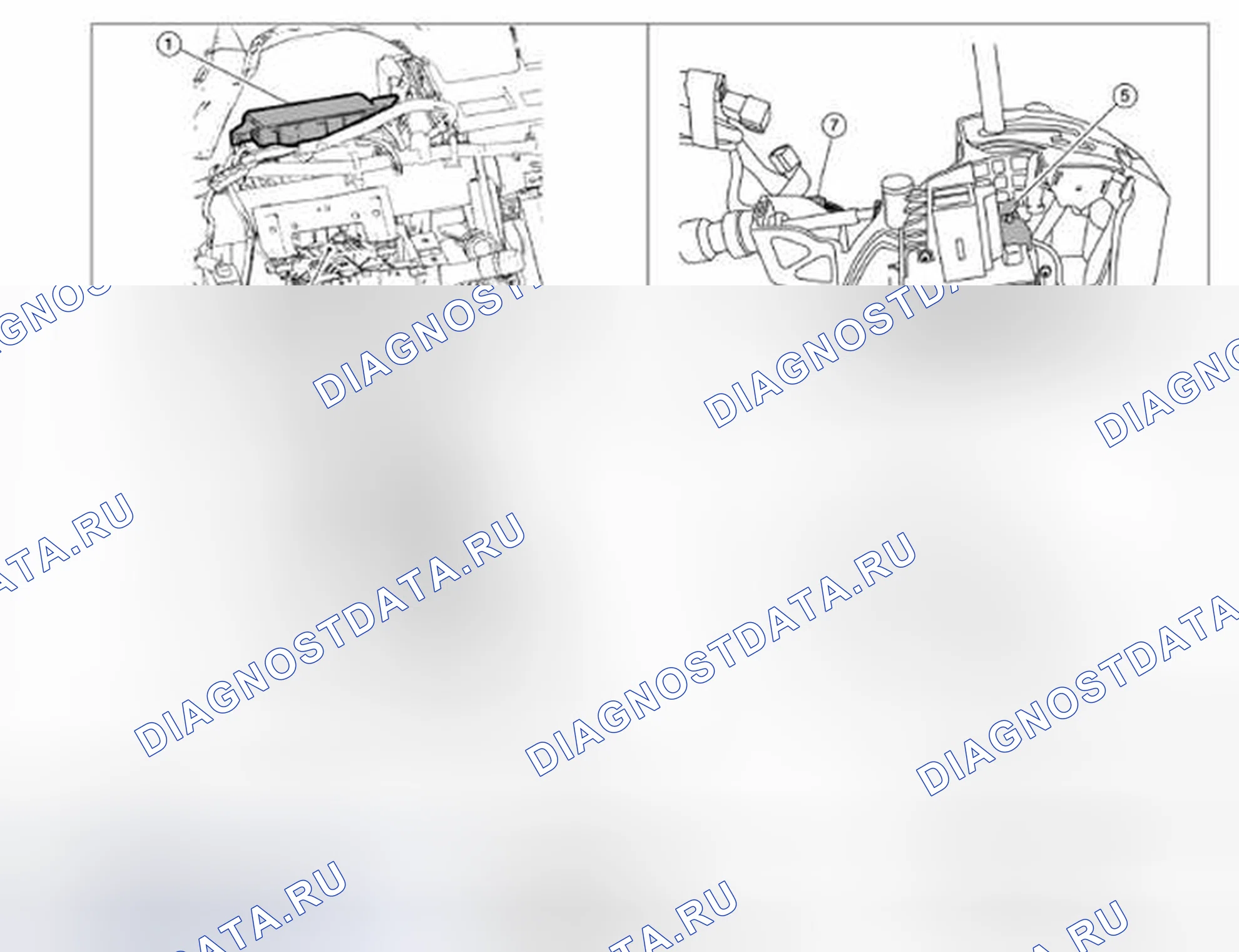 Рис. 253: Расположение компонентов. Nissan Altima L33