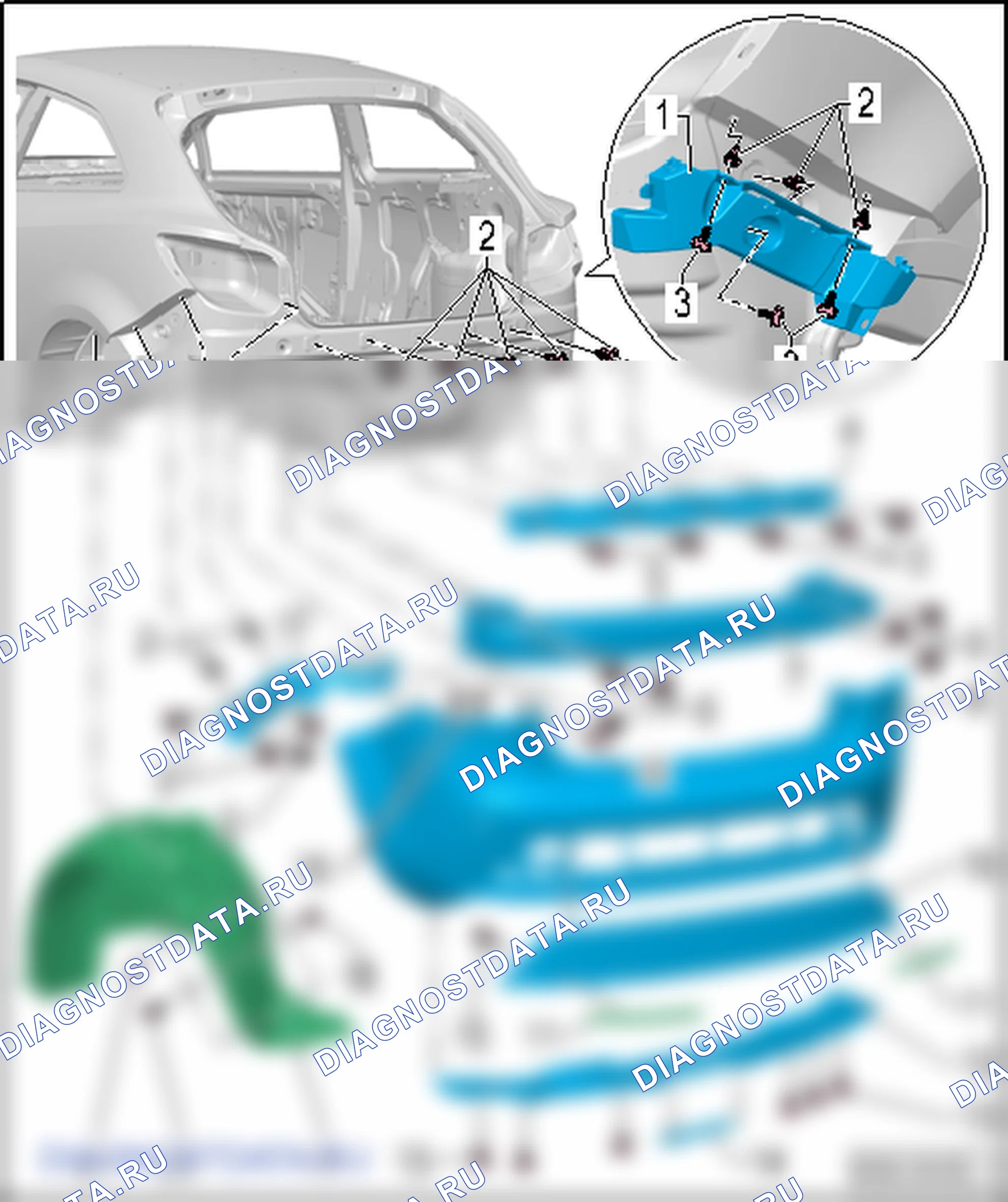 Крышка заднего бампера. SEAT Ibiza IV