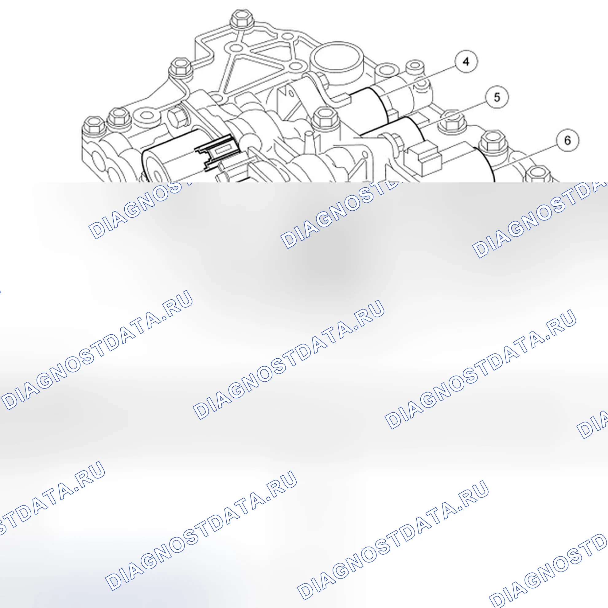 Рис. 11: Корпус клапана. Ford Focus II