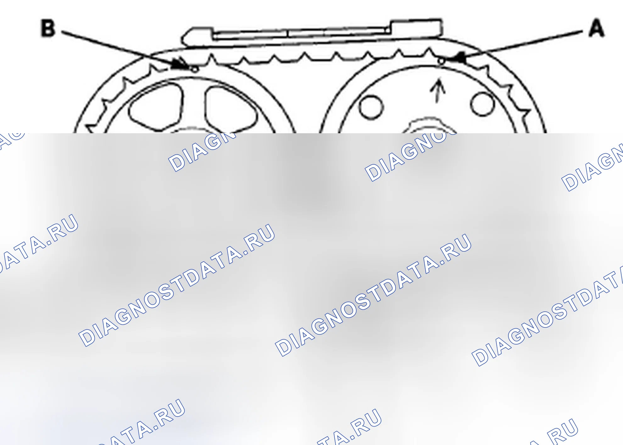 Рис. 692: Проверка кулачковой цепи. Honda Accord VIII