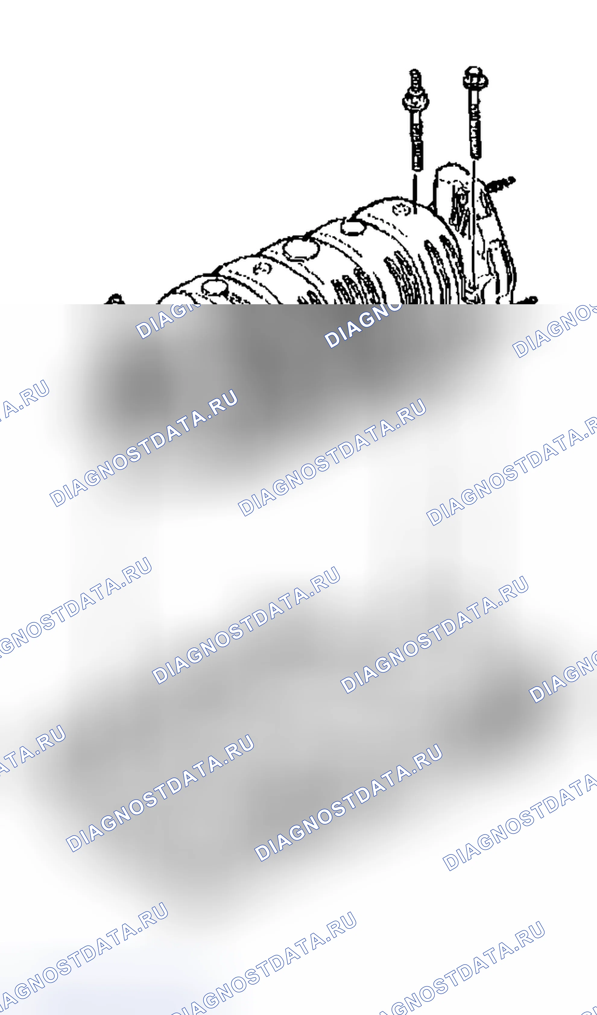 Рис. 524: Монтаж впускного коллектора - верхний. Buick Regal IV