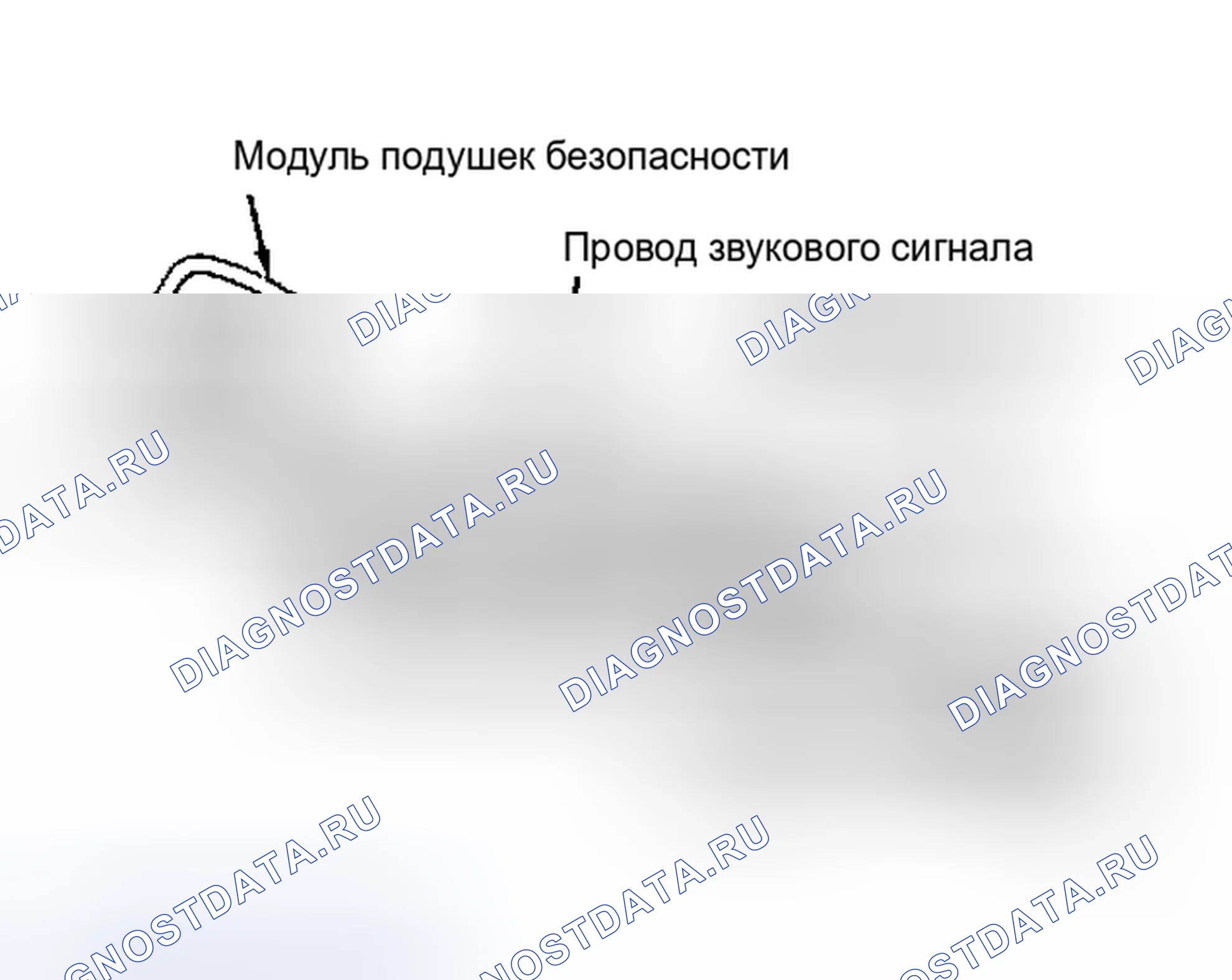 Рис. 99: Идентификатор компонентов рулевой колонки ABRS (универсал, Town и Country, и Voyager). Plymouth Acclaim I