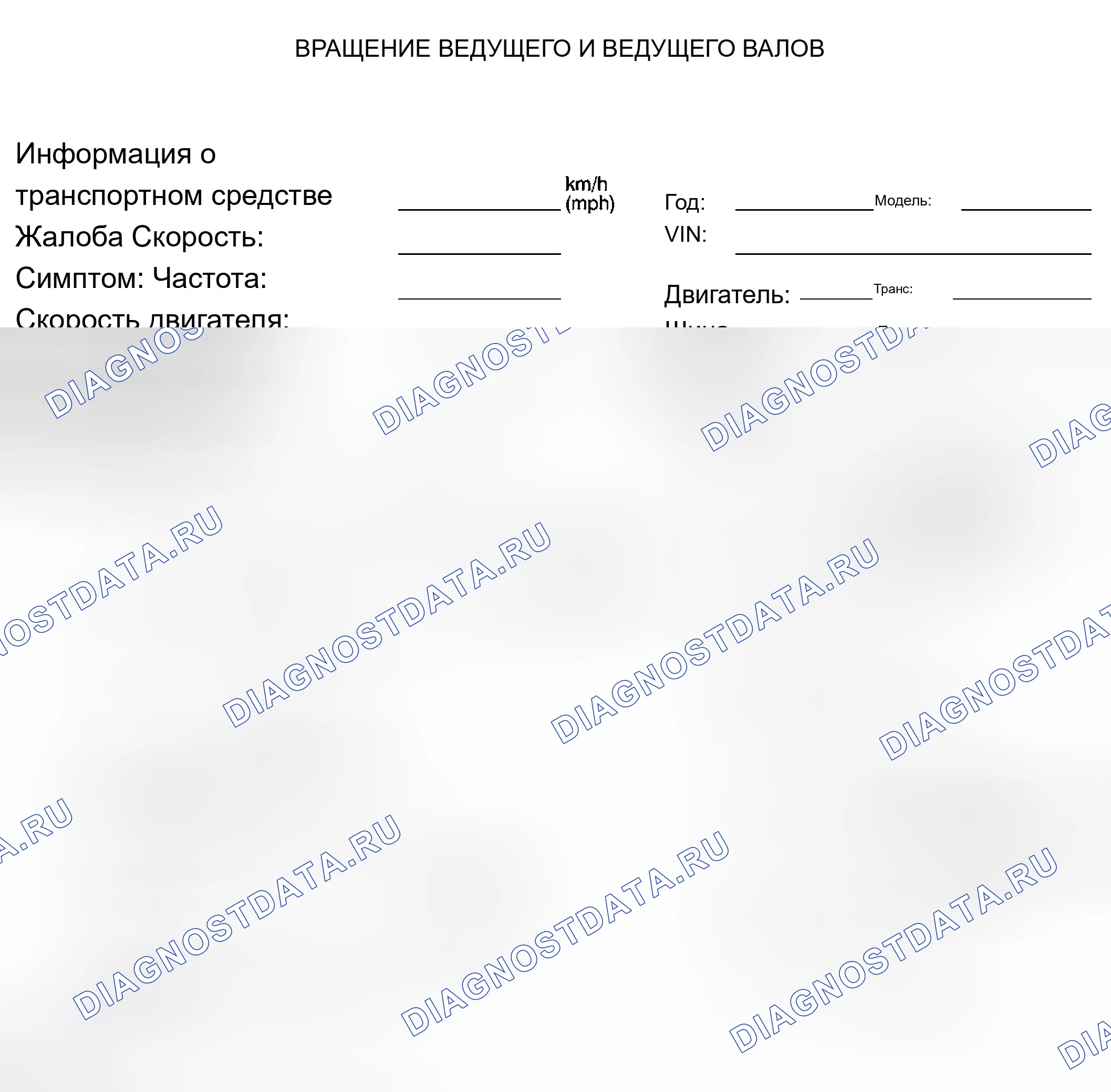 Рис. 59: Таблица частот вращения компонентов. Chevrolet Silverado 2500 