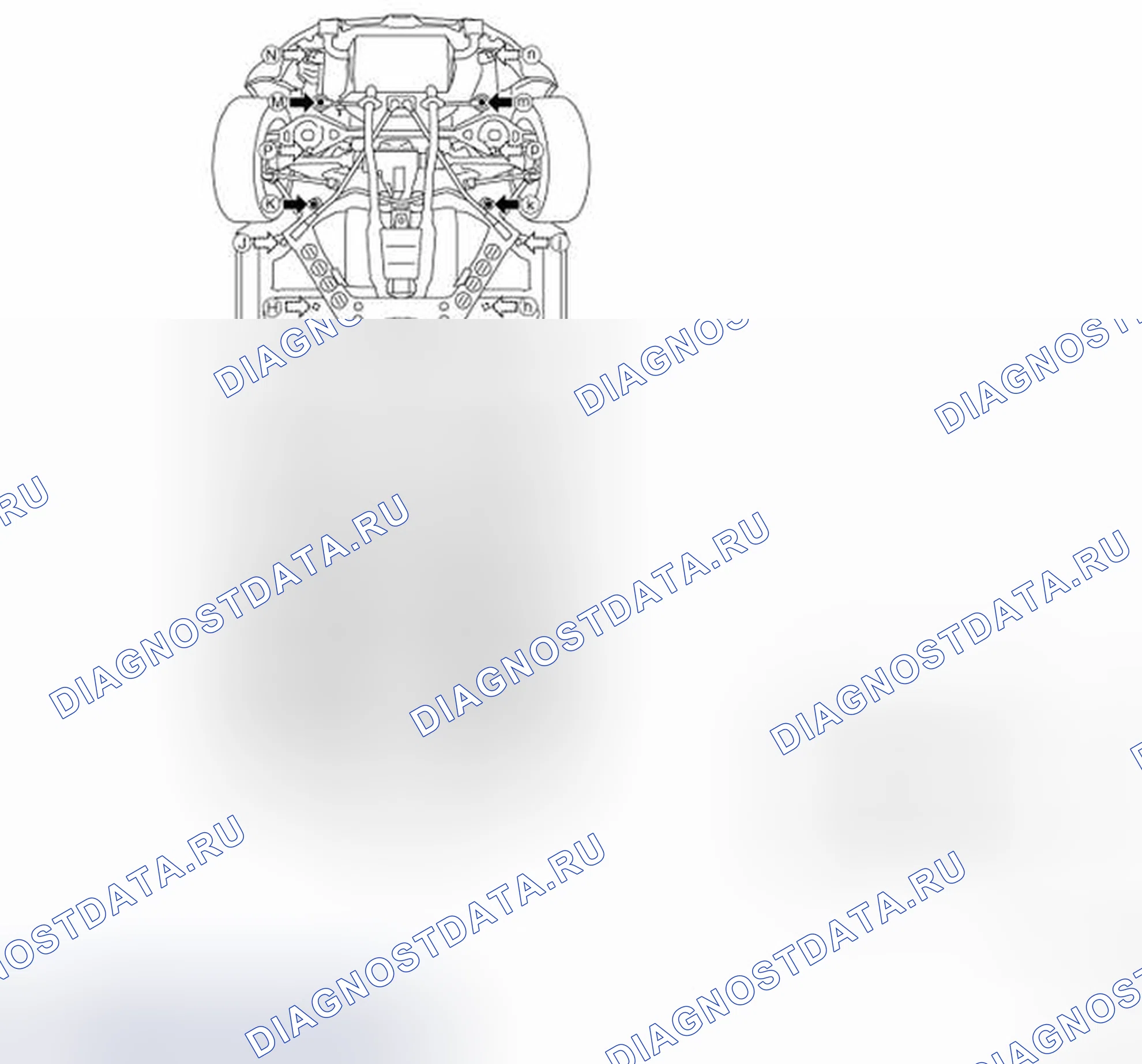 Рис. 29: Точки измерения. Honda MDX I