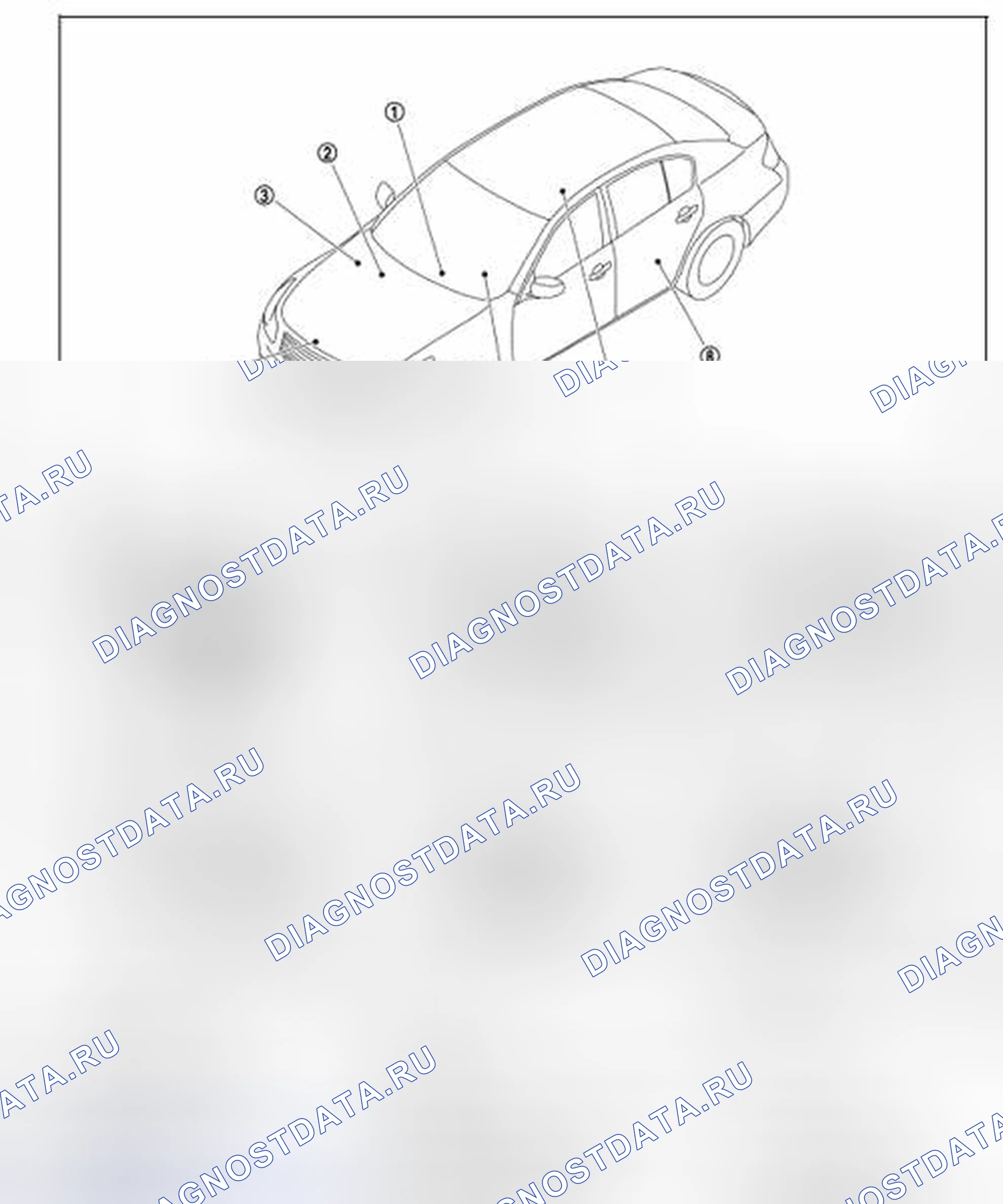 Рис. 43: СИСТЕМА РАСХОДОМЕРА: Расположение компонентов. Infiniti G35 IV