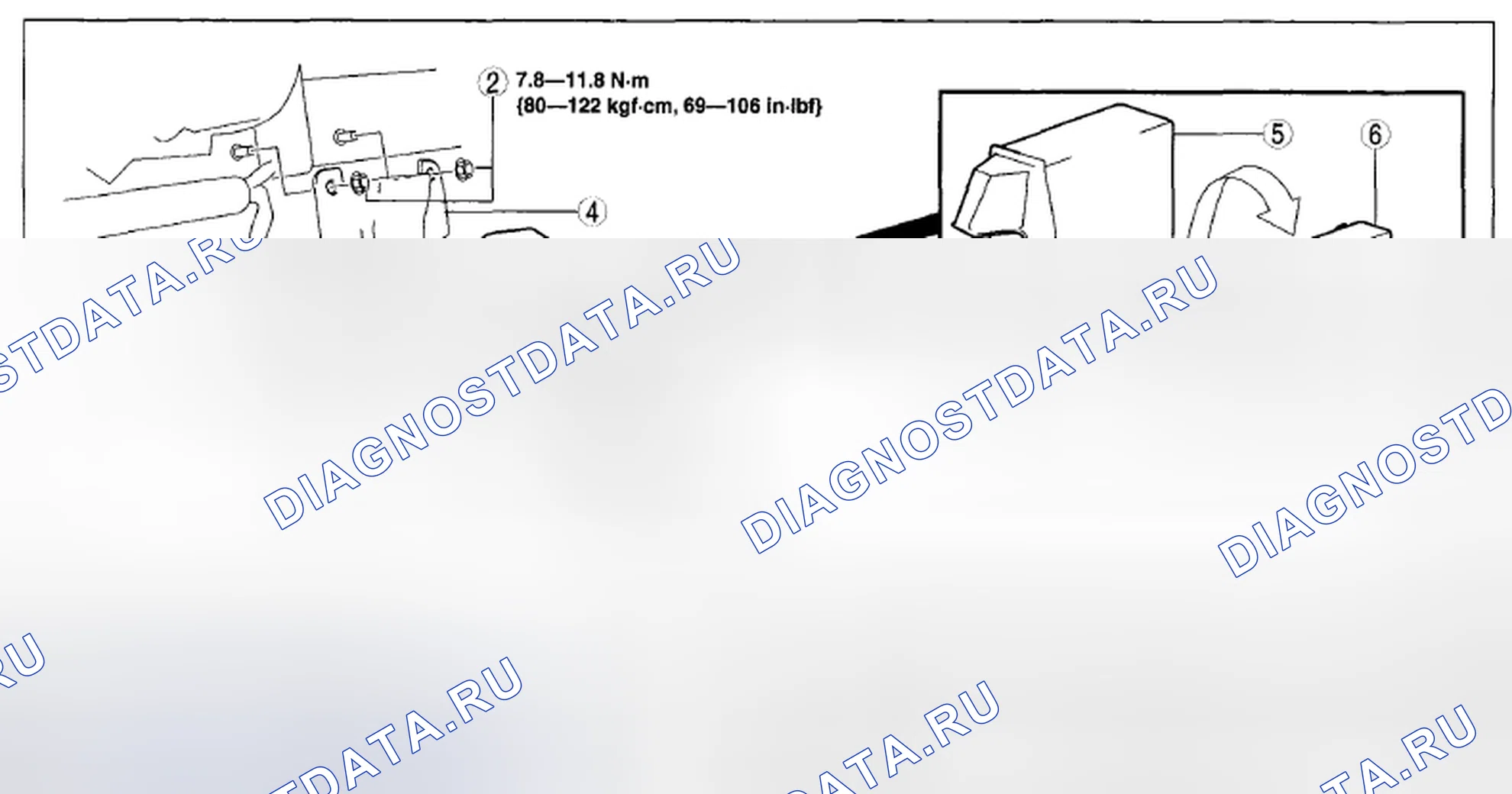 Рис. 48: СНЯТИЕ / УСТАНОВКА ГРОМКОГОВОРЯЩЕЙ ТЕЛЕФОННОЙ СВЯЗИ (Вч / ТЕЛЕФОН). Mazda MX-5 NC рестайлинг