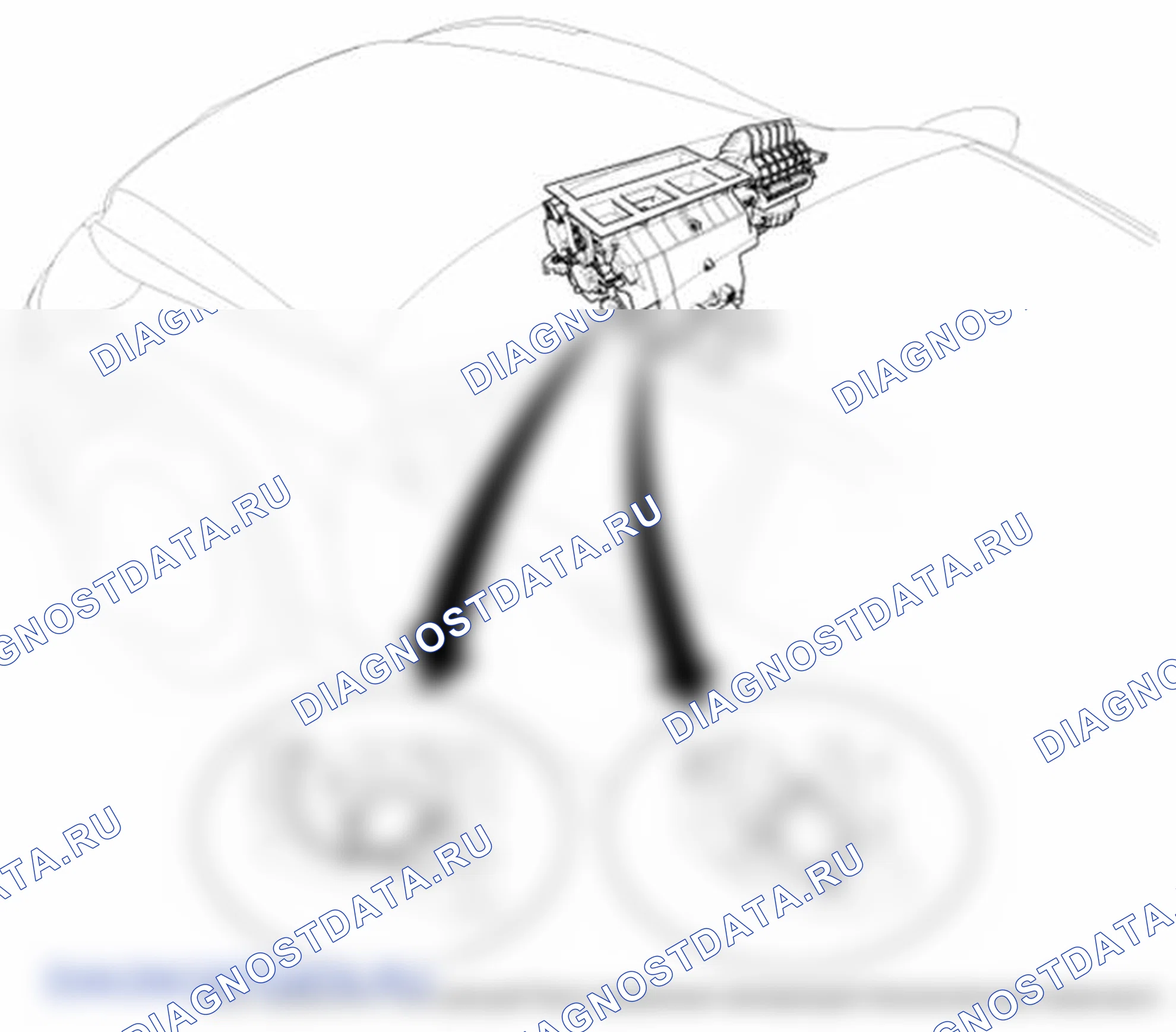 Рис. 18: Расположение компонентов. Hyundai Equus II