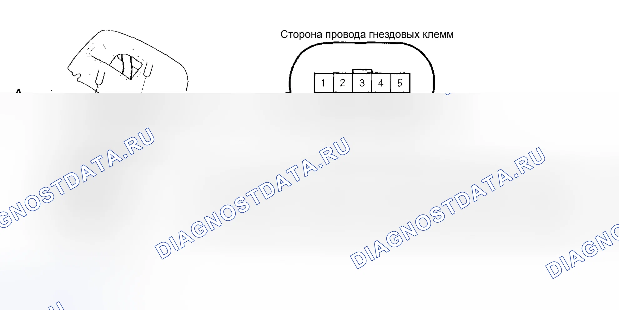 Рис. 72: Входной тест оконного переключателя пассажира. Honda Civic VII рестайлинг
