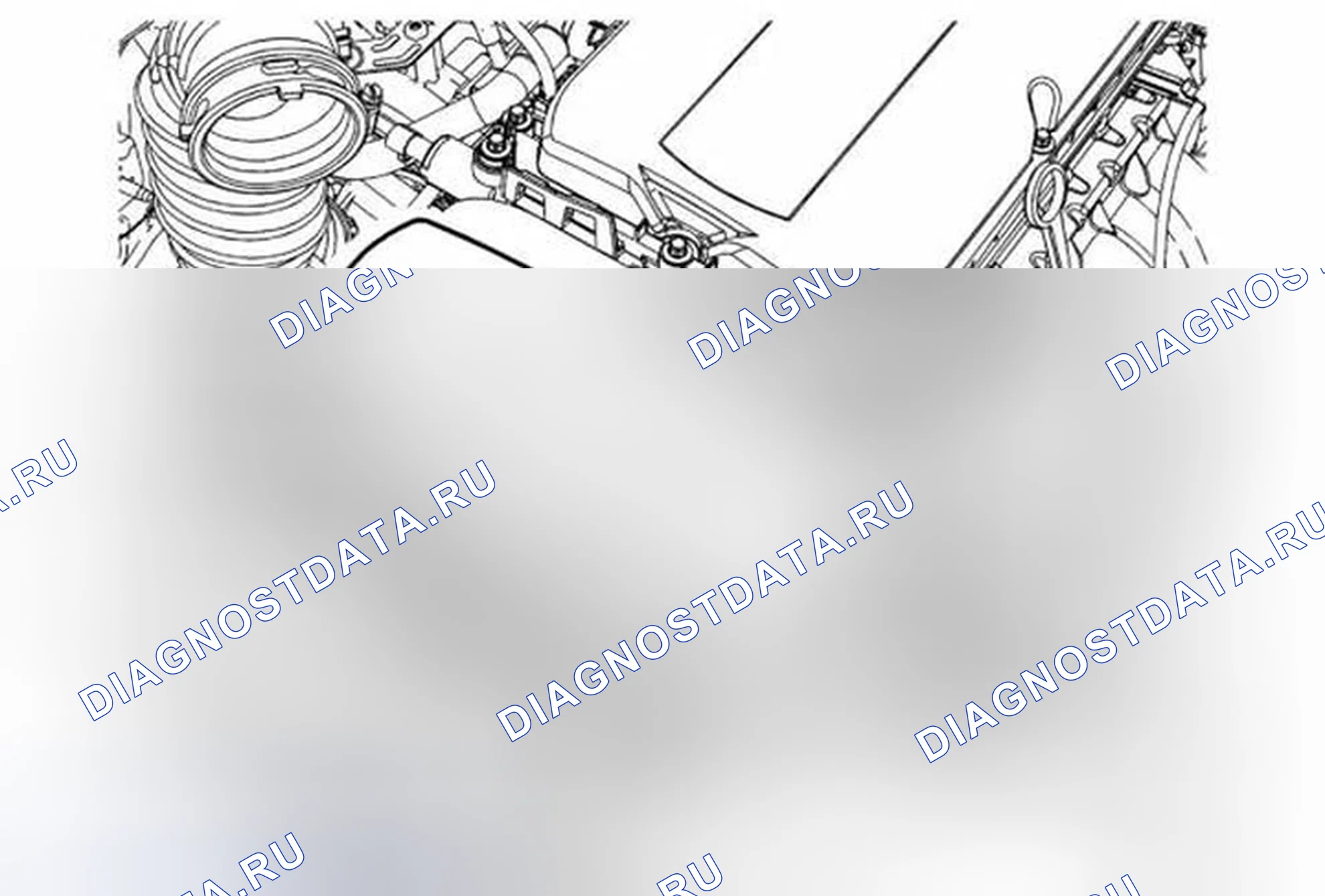 Рис. 8: Замена верхней передней крышки ремня ГРМ. Chevrolet Sonic I