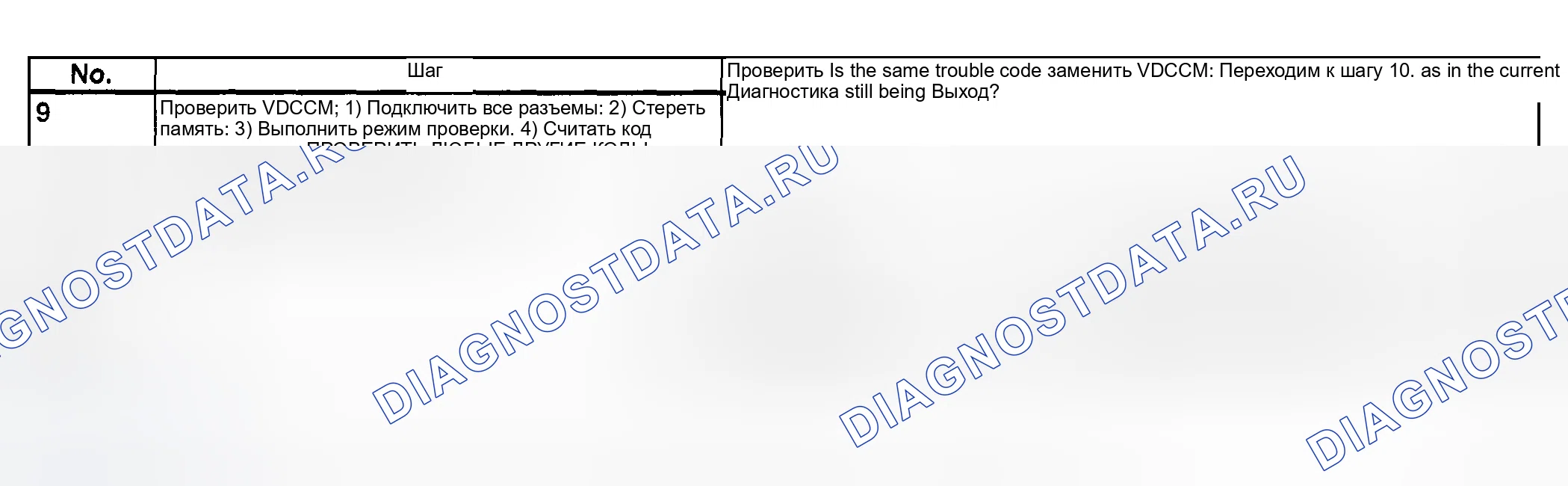 Рис. 252: Диагностическая карта - код неисправности 52 - с монитором выбора (неисправность двигателя) - (2 из 2). Subaru Legacy BE/BH/BT