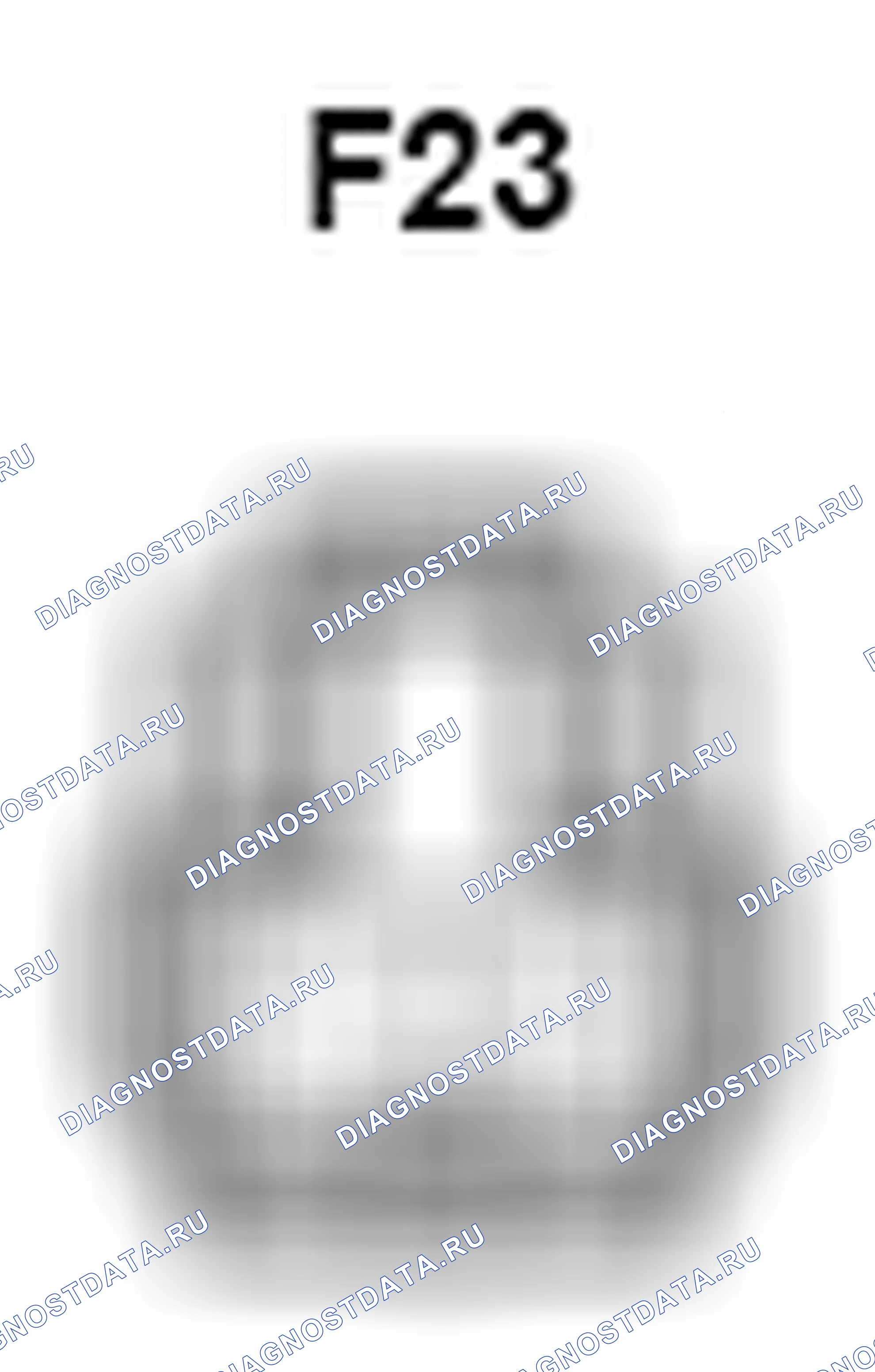 Рис. 1360: Вид с торца разъема Tweeter (передний Rh) (F23). Toyota Camry XV40 рестайлинг