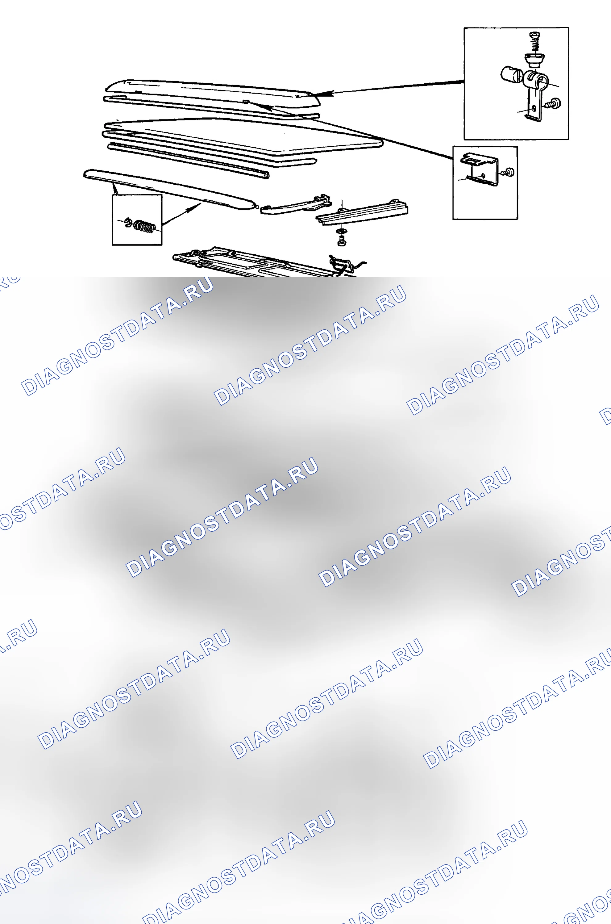 Рис. 5: РАСПОЛОЖЕНИЕ КОМПОНЕНТОВ. Volvo 940 I