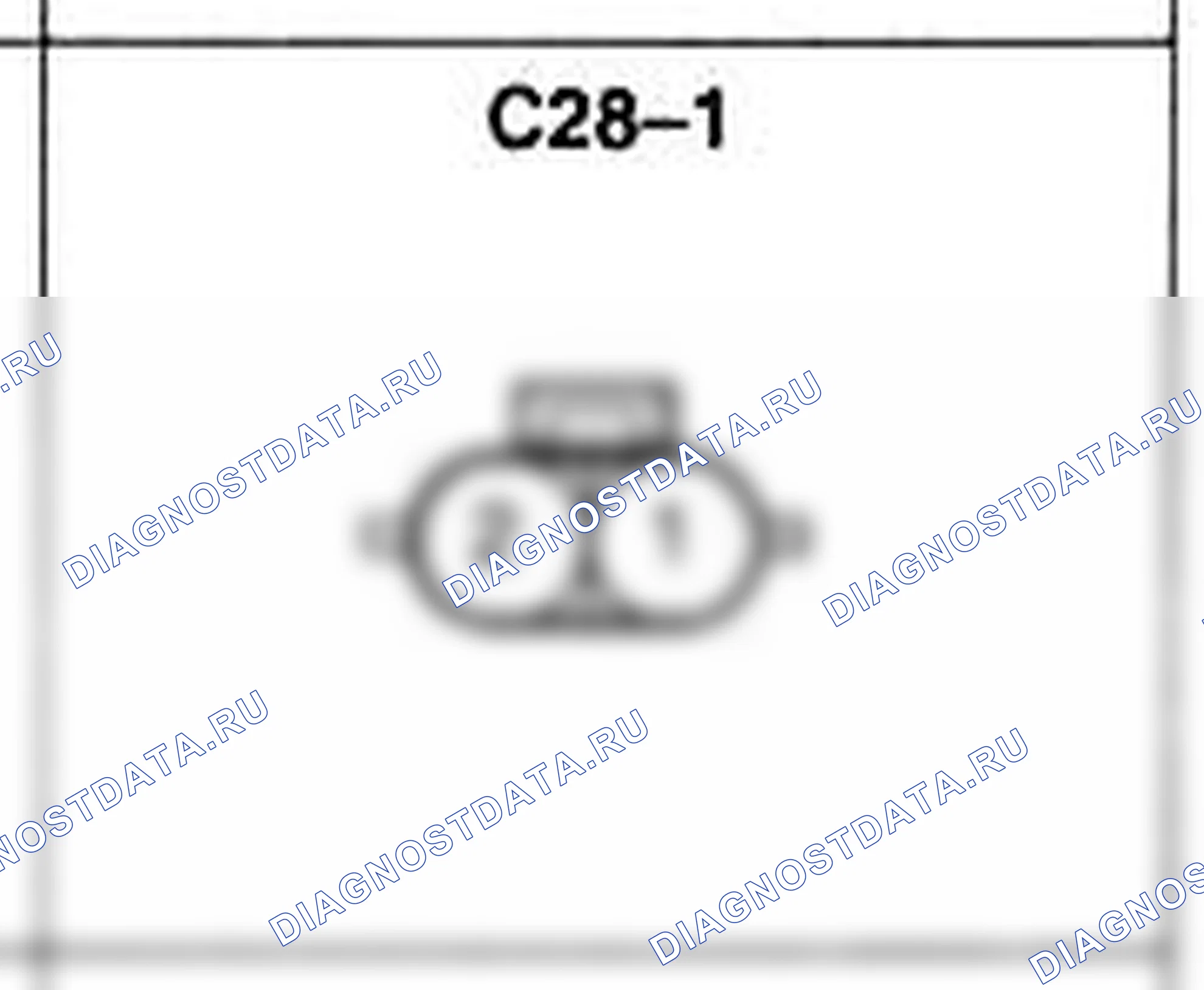 Распиновка разъёма C28-1 — жгута управления. Hyundai Atos MX