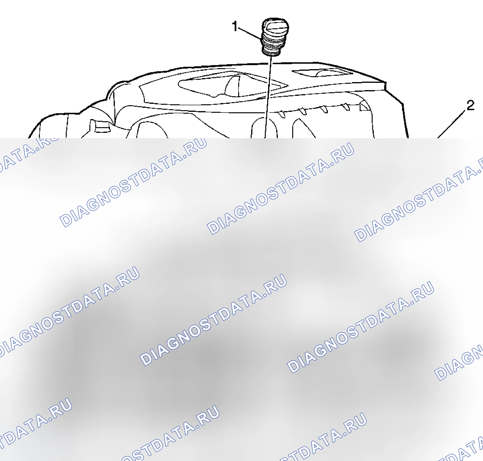 Рис. 9: Замена смотрового щитка впускного коллектора. Cadillac XLR I