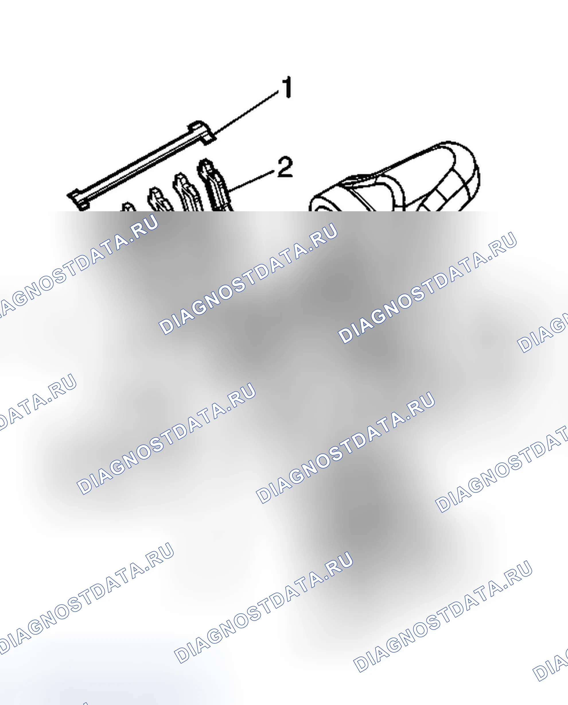Рис. 2: Сборка и кодирование цилиндра замка зажигания. Cadillac CTS I