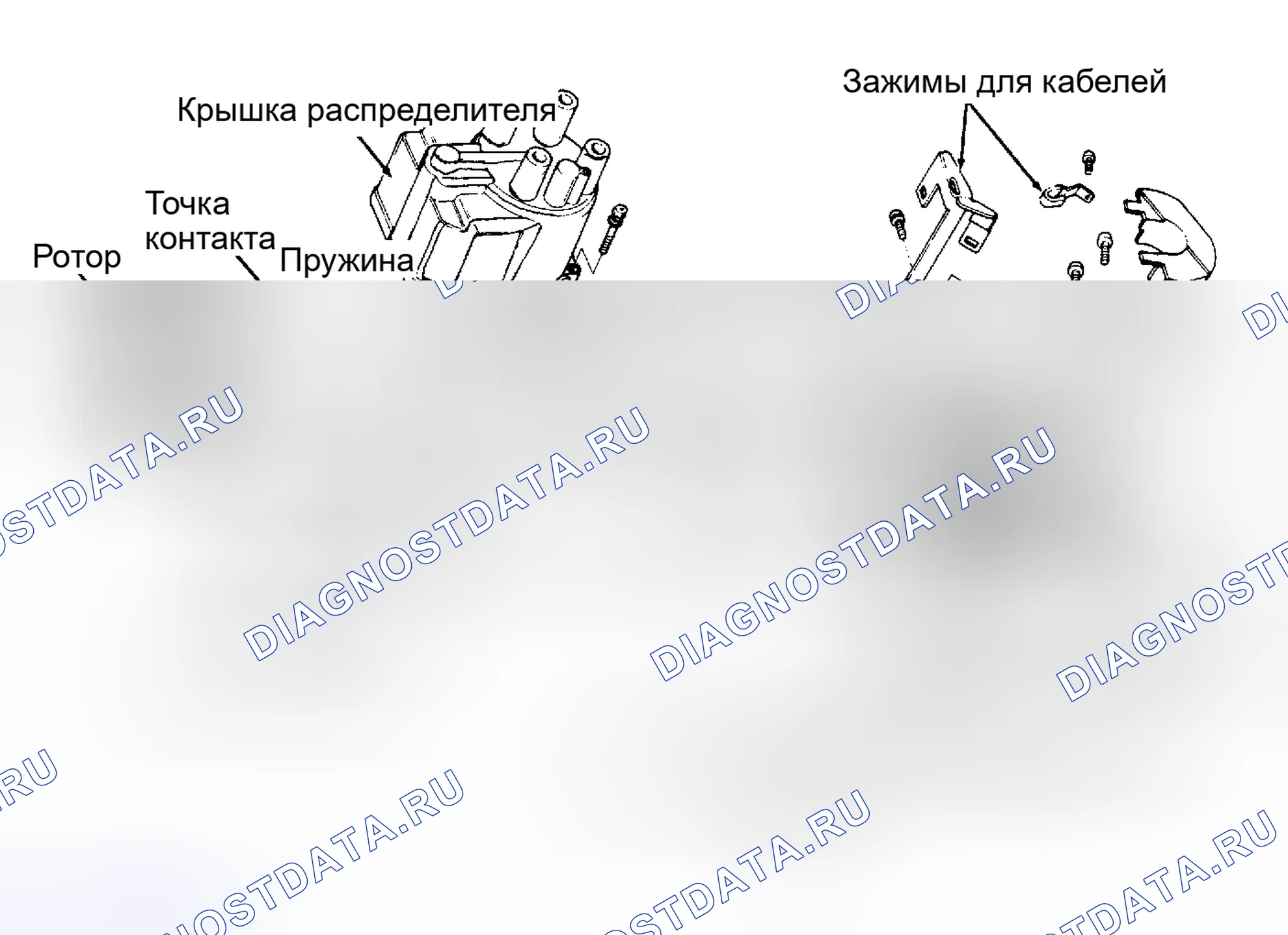 Рис. 1: Капитальный ремонт снятия и установки систем управления двигателя. Acura Integra II