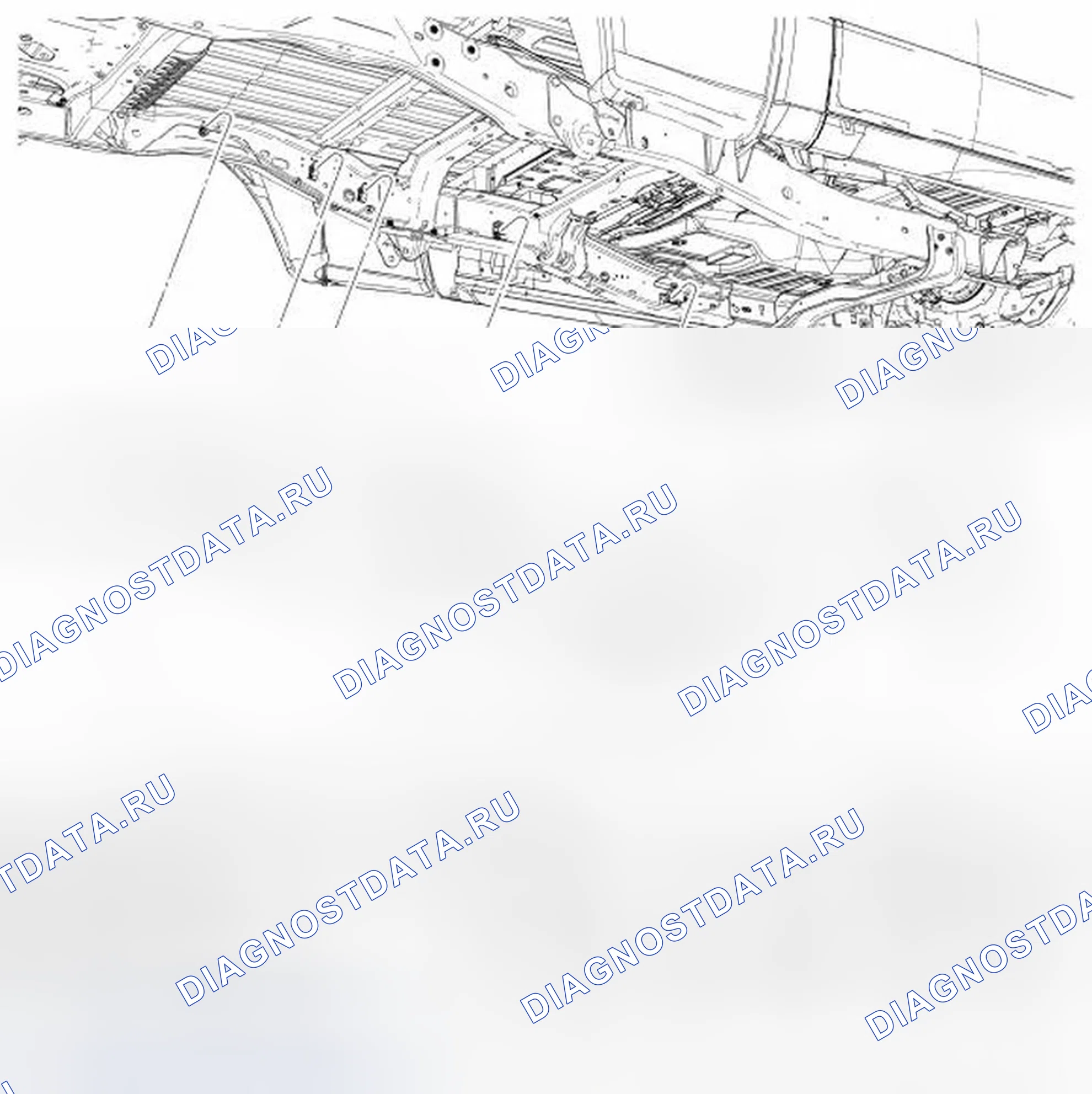 Рис. 50: Топливопроводы и топливный фильтр - разнесенный вид. Ford Ranger II рестайлинг