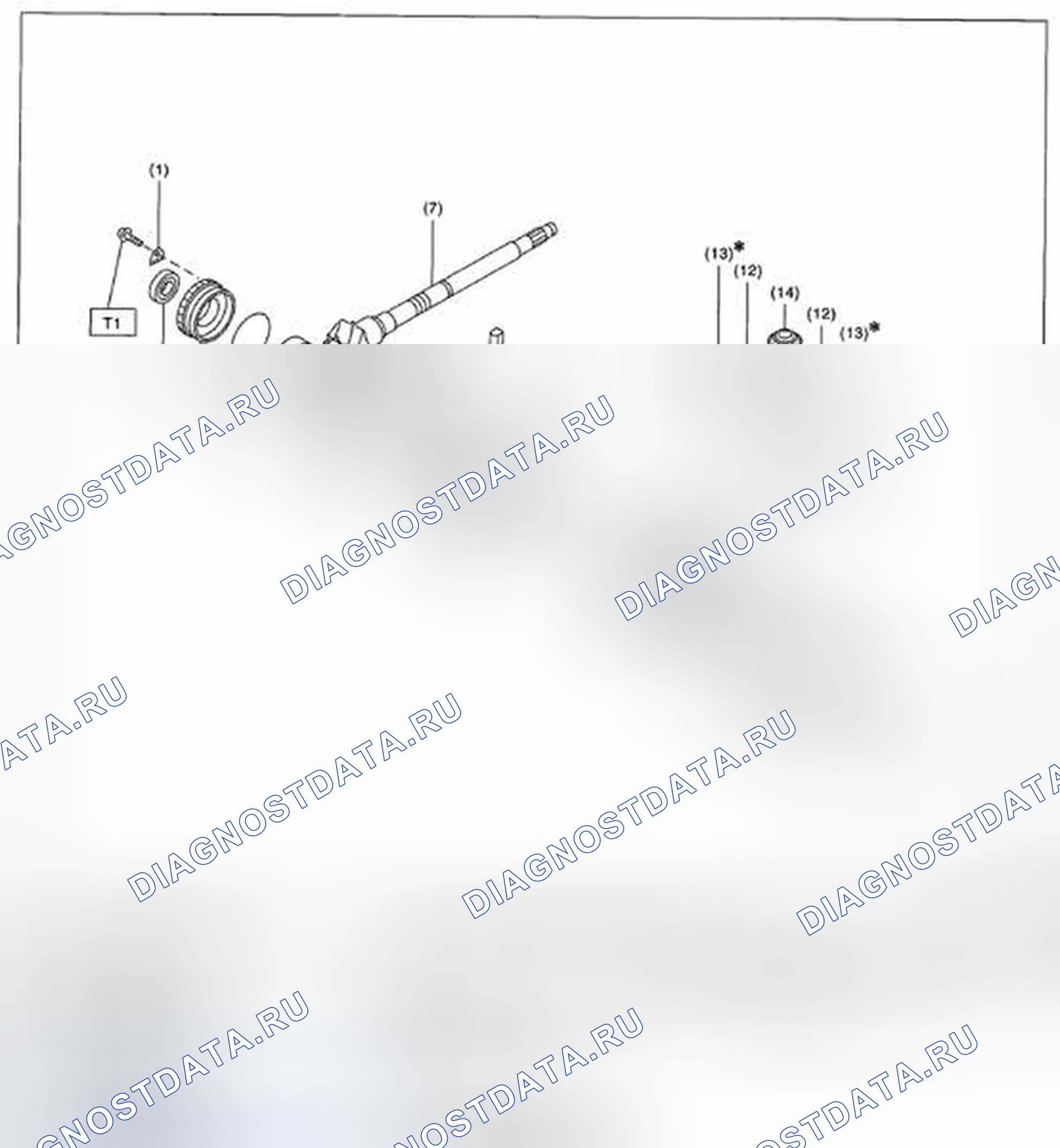 Рис. 149: ДИФФЕРЕНЦИАЛ. Subaru Legacy BM/BR