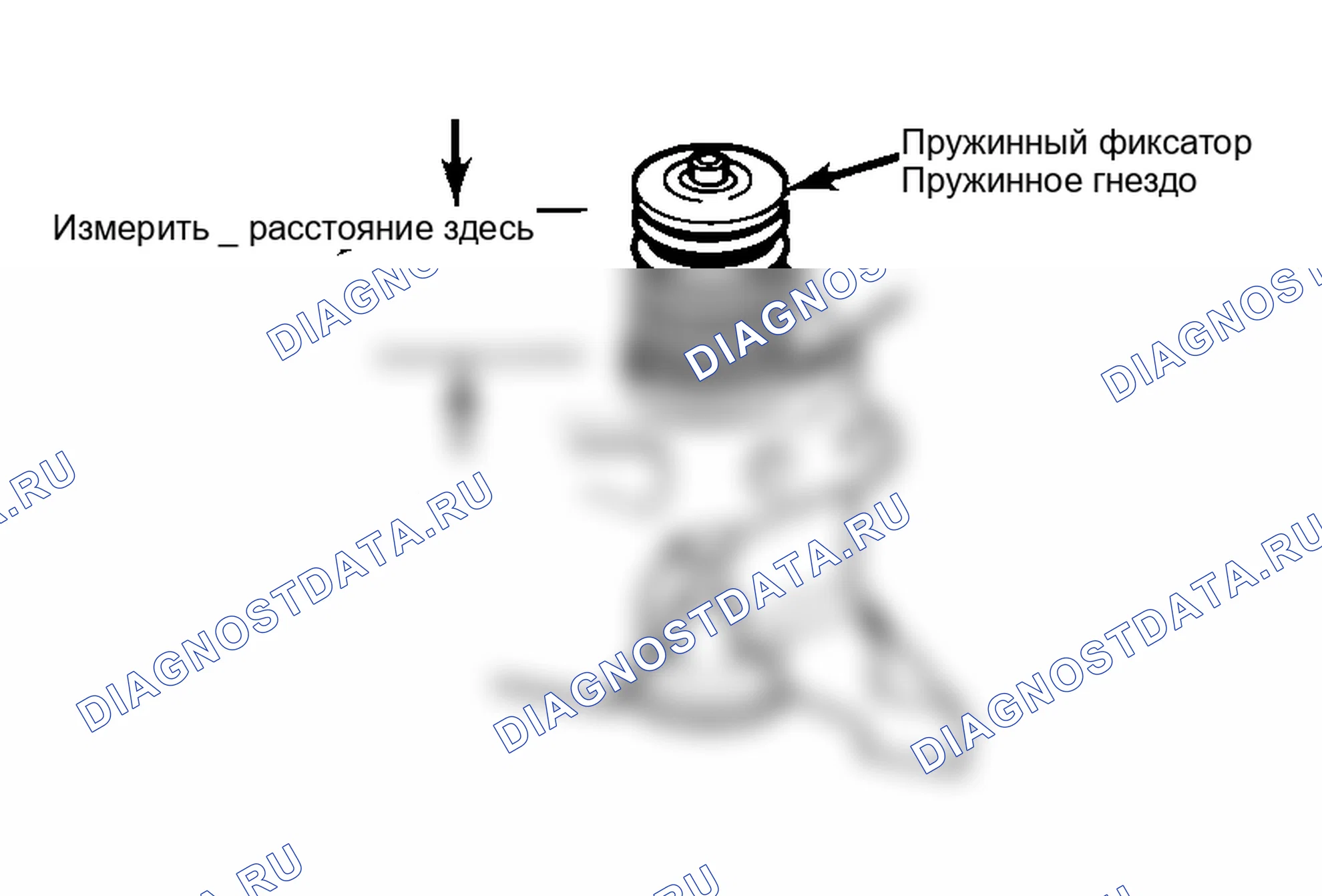 Рис. 21: Высота установки пружины измерительного клапана. AMC Eagle I