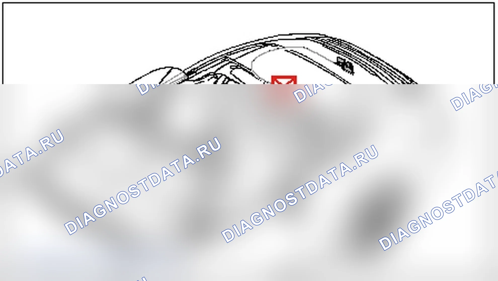 Рис. 250: Расцепляющий трос для запирающего крюка. Porsche 911 GT3 997