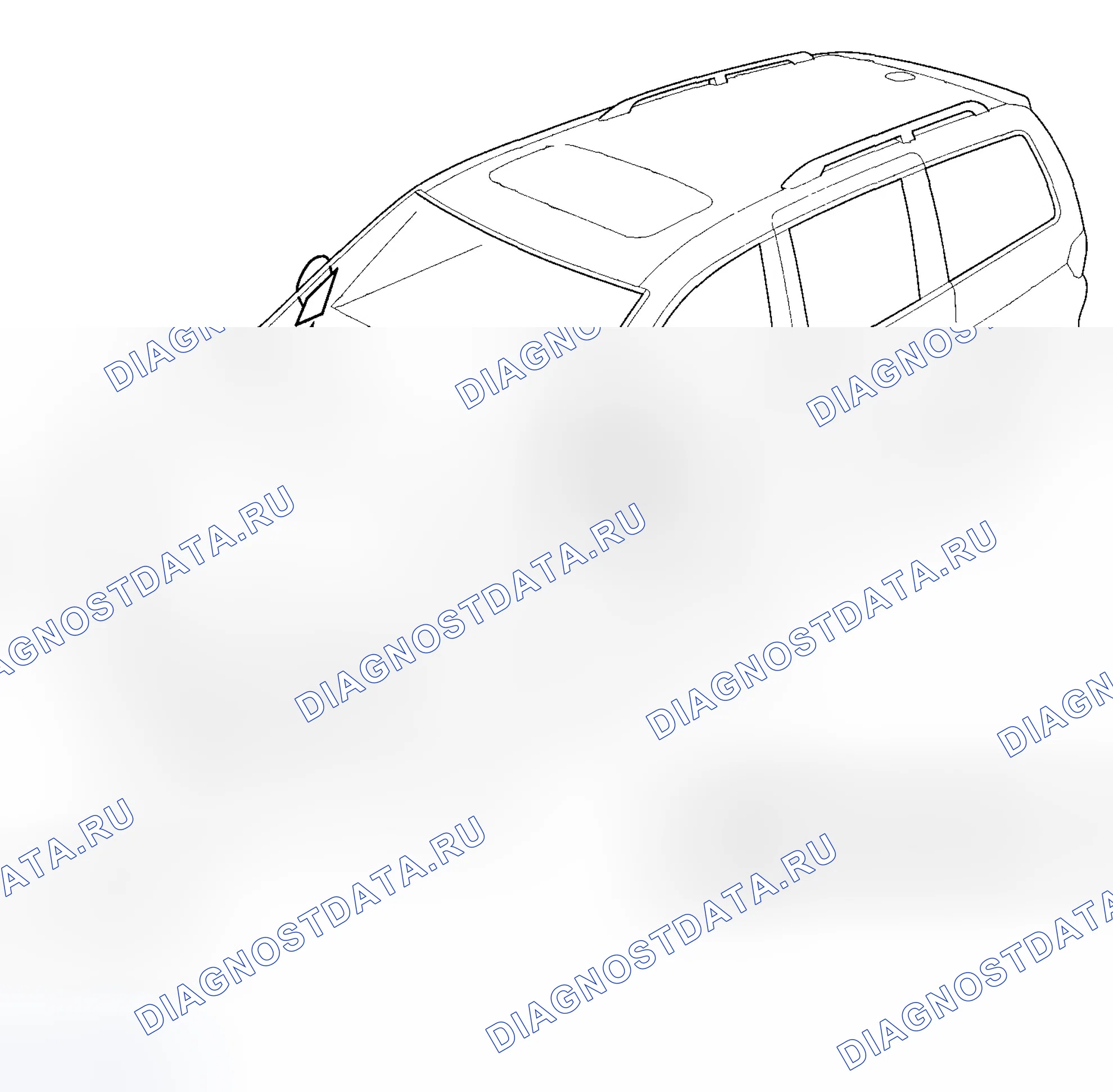 Рис. 19: Указатель расположения компонентов. Honda Odyssey I