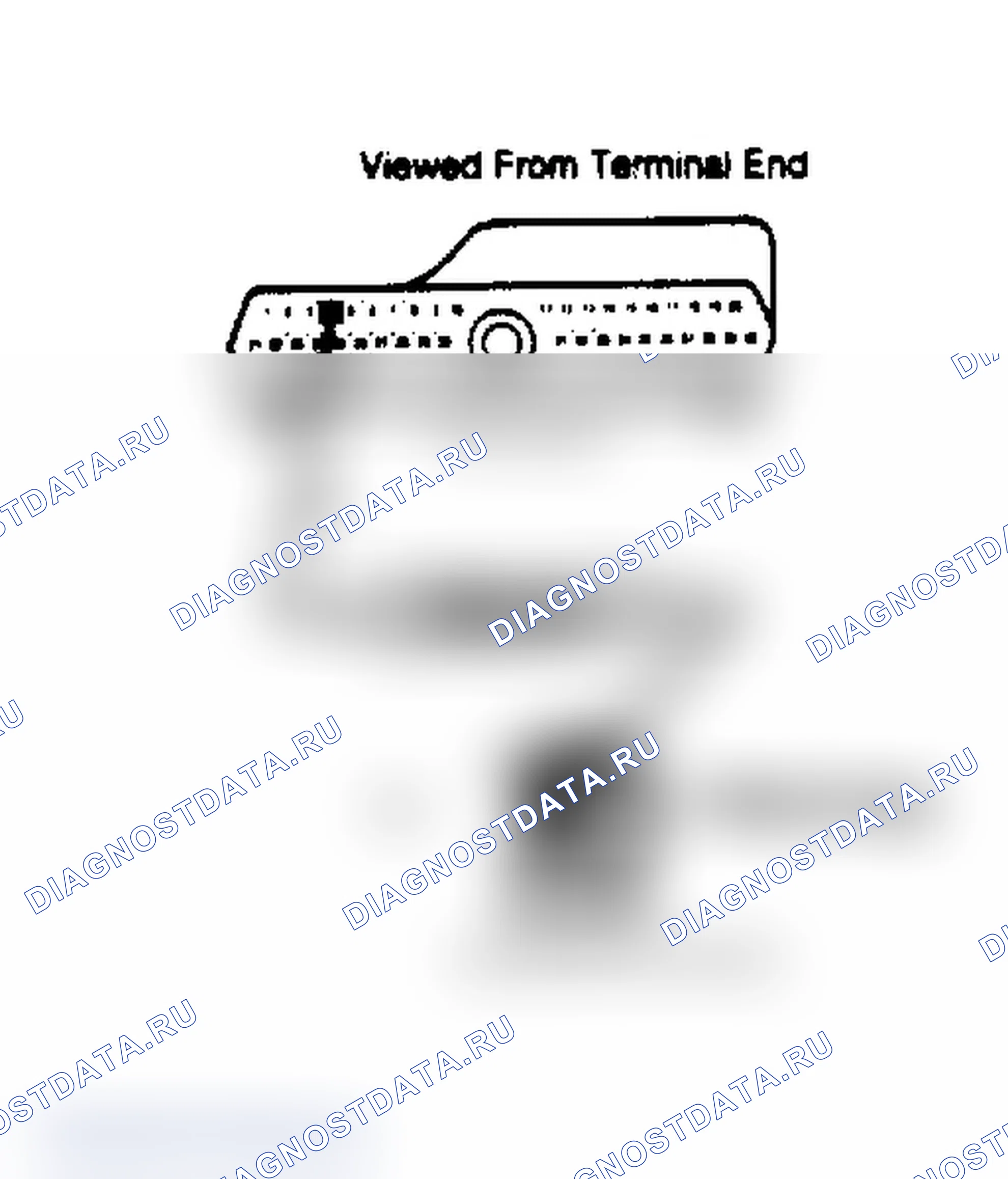 Рис. 173: 60-контакт клемма № 4 и черный провод. Plymouth Grand Voyager I