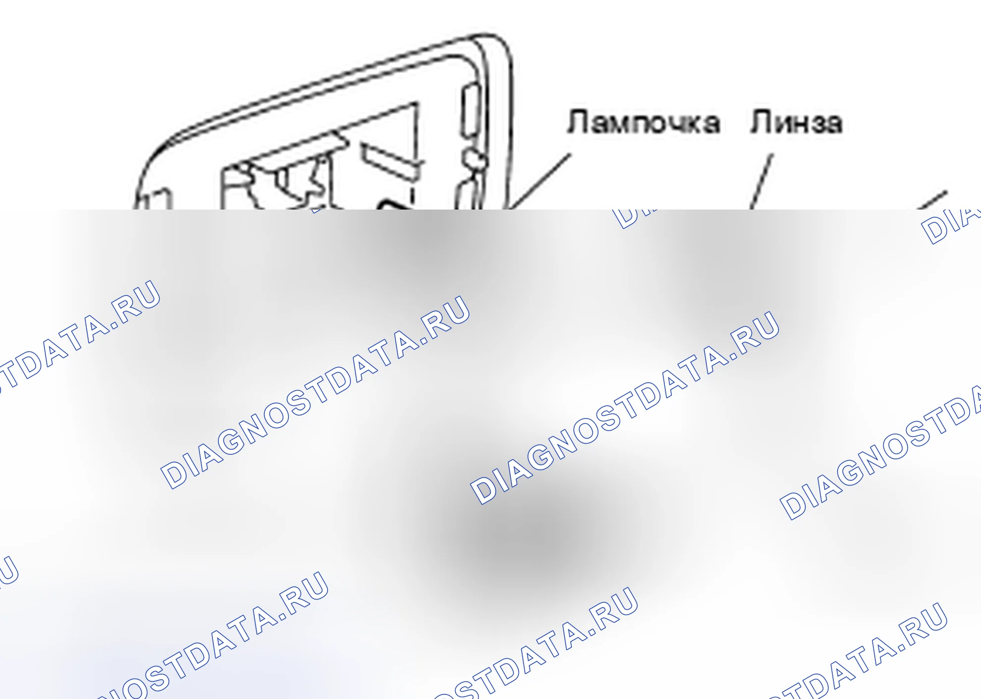 Рис. 56: Замена лампы. Nissan X-Trail I