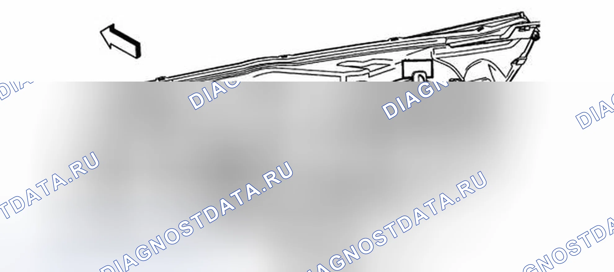 Рис. 1: Замена лампочки дневного ходового огня (TT2). Buick LaCrosse II