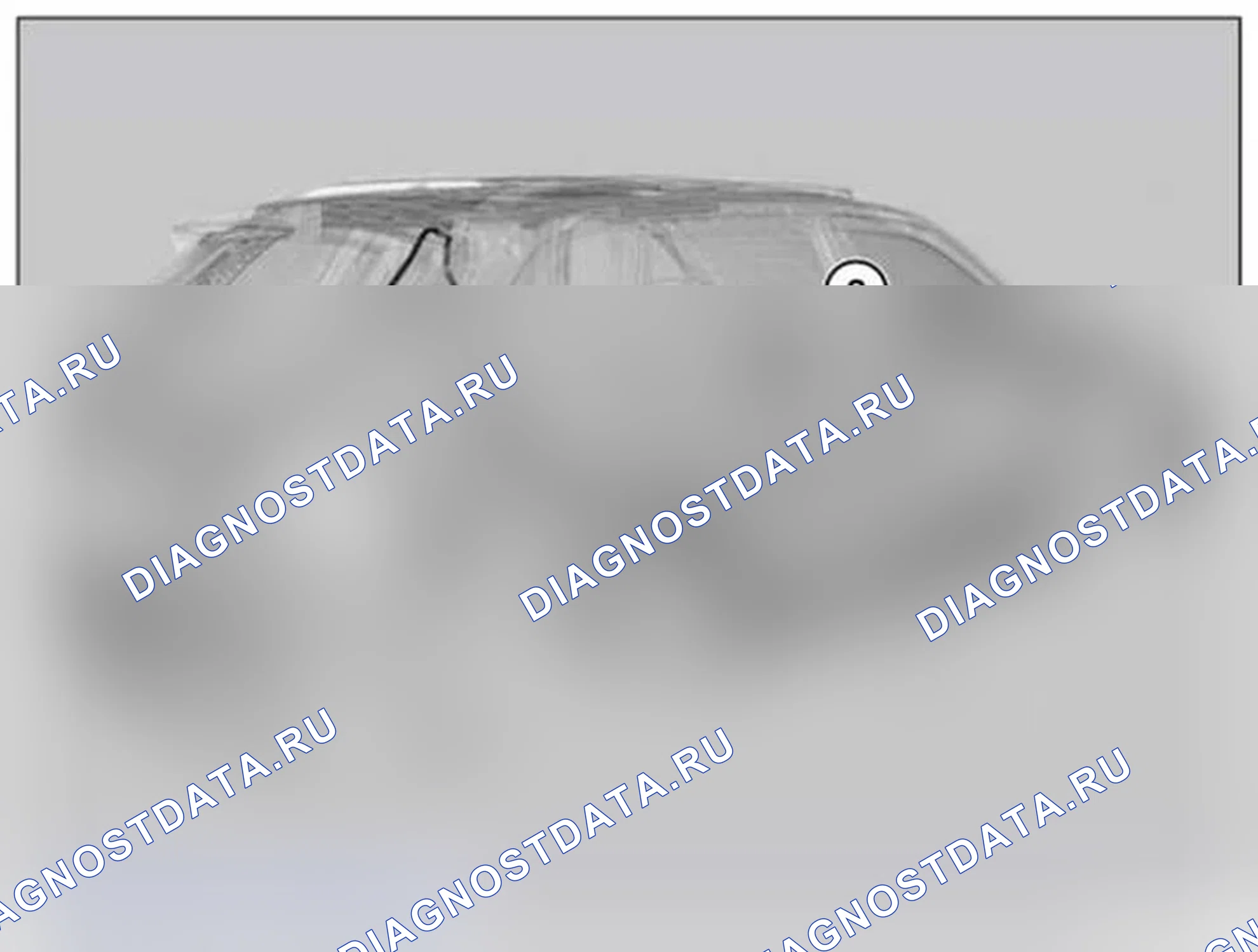 Рис. 137: 61 11... Установка ремонтного кабеля для реверсивной камеры. BMW X6 M E71