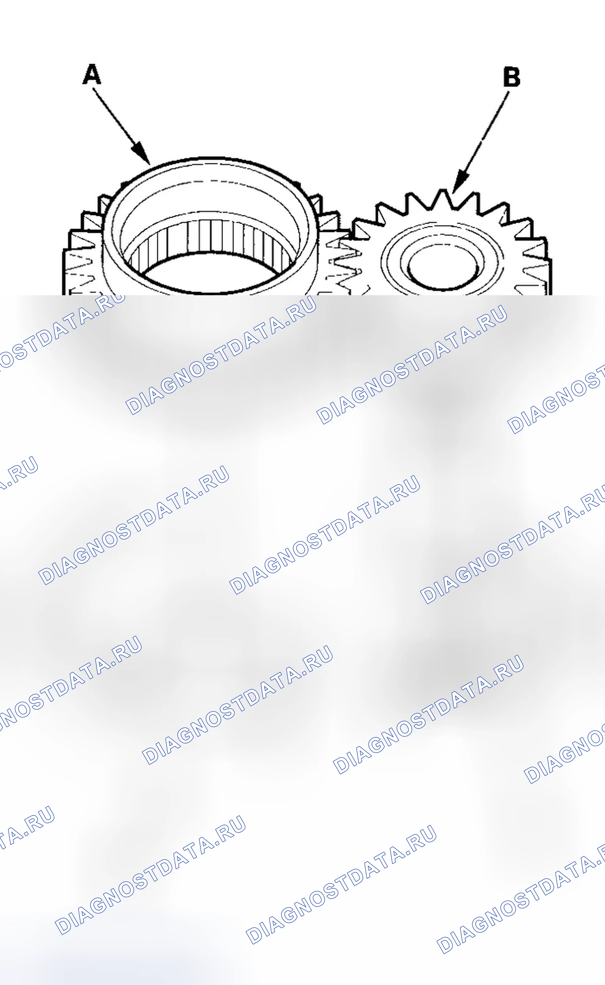 Рис. 499: Проверка насоса ATF. Honda Element YH2