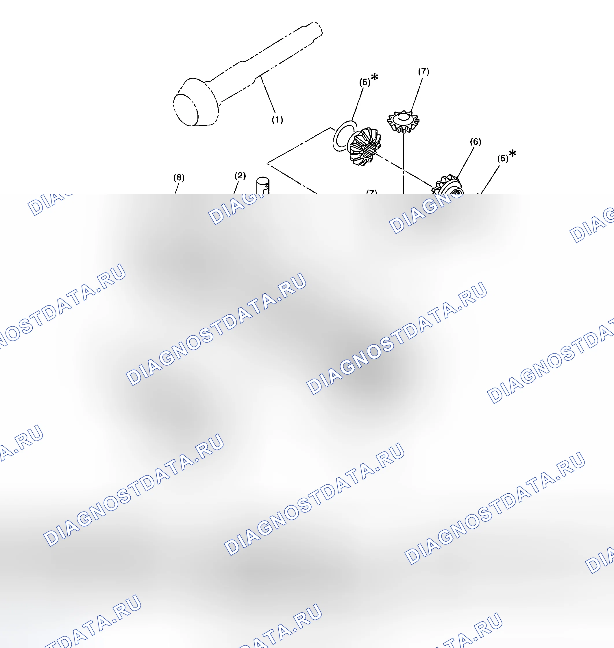 Рис. 6: ПЕРЕДНИЙ ДИФФЕРЕНЦИАЛ. Honda WR-V I