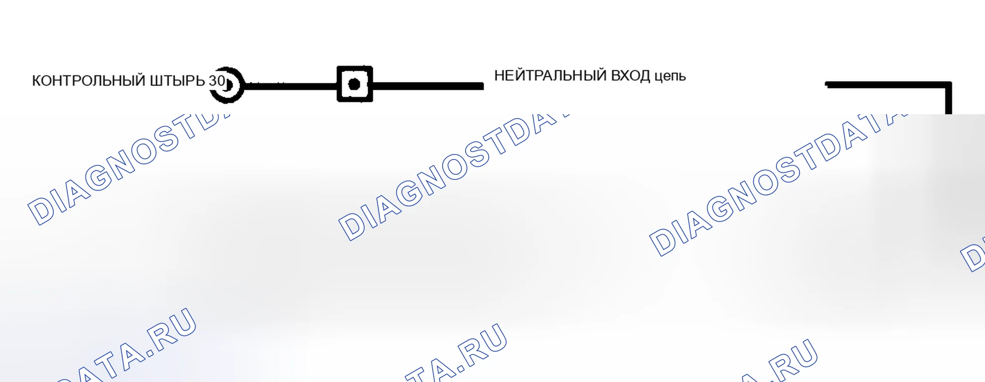 Рис. 72: Входная цепь нейтрального привода для электронный впрыск топлива/Turbo 2,3 л с МКПП.. Ford Thunderbird IX