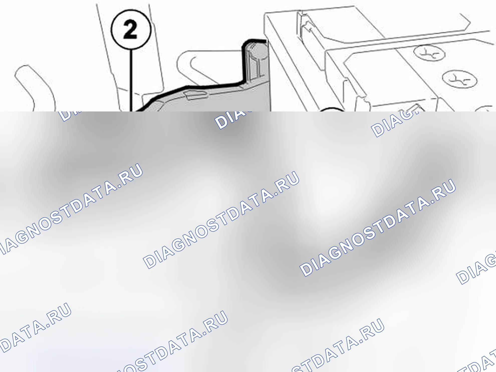 Рис. 335: Открытие кабеля B +. Volvo C70 I