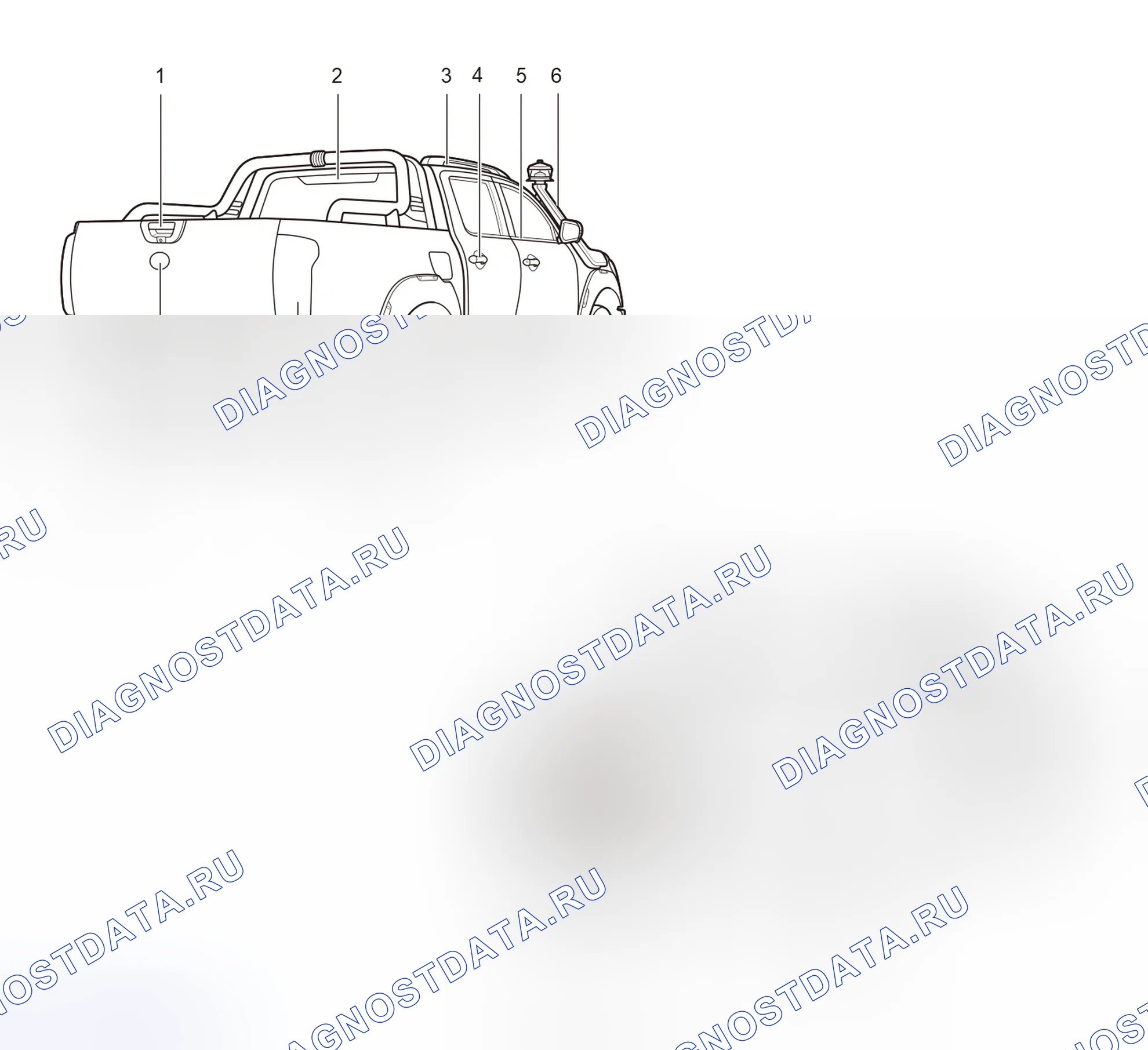 Схема расположения пластмассовых деталей — Great Wall Poer-Offroad. Great-Wall Poer Offroad I