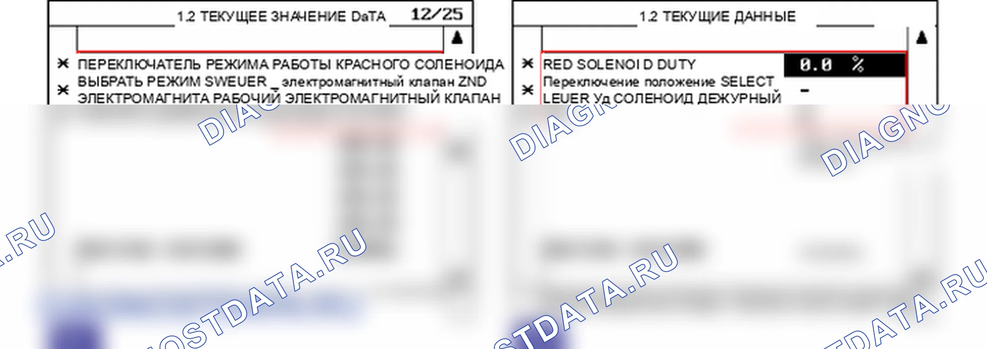 Данные диагностического сканера — P0770. Hyundai Santa Fe CM