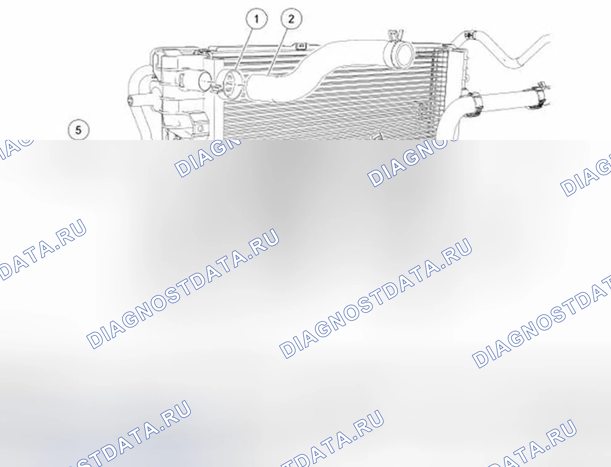Рис. 7: Радиатор. Ford Freestyle I